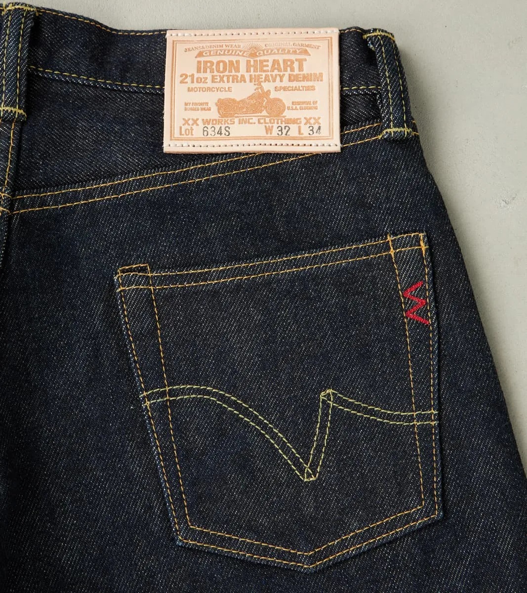 634S - Straight - 21oz Indigo