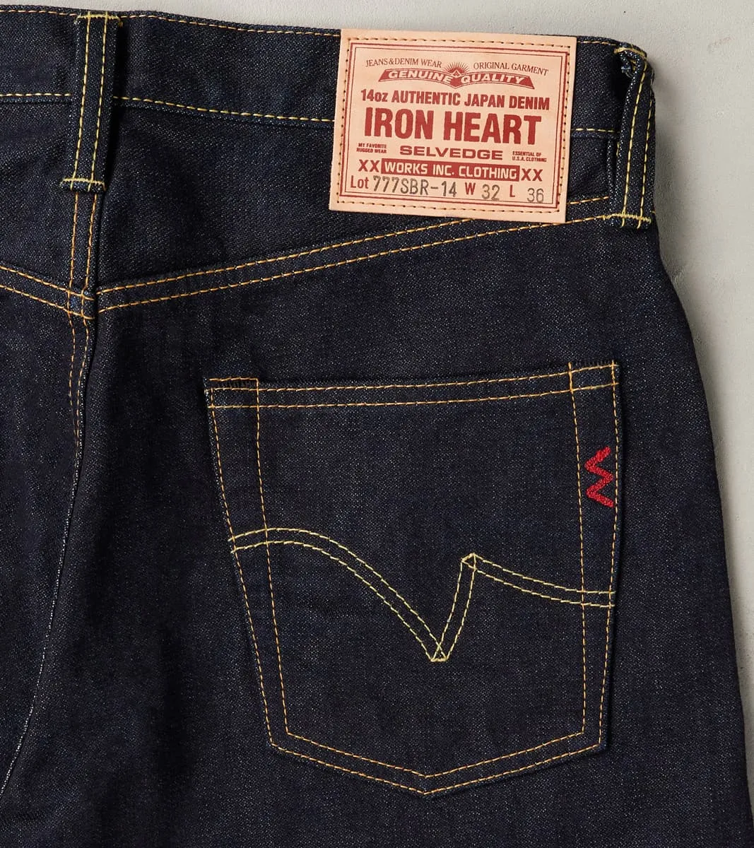 777SBR-14 - Slim Tapered - 14oz Broken Twill Indigo