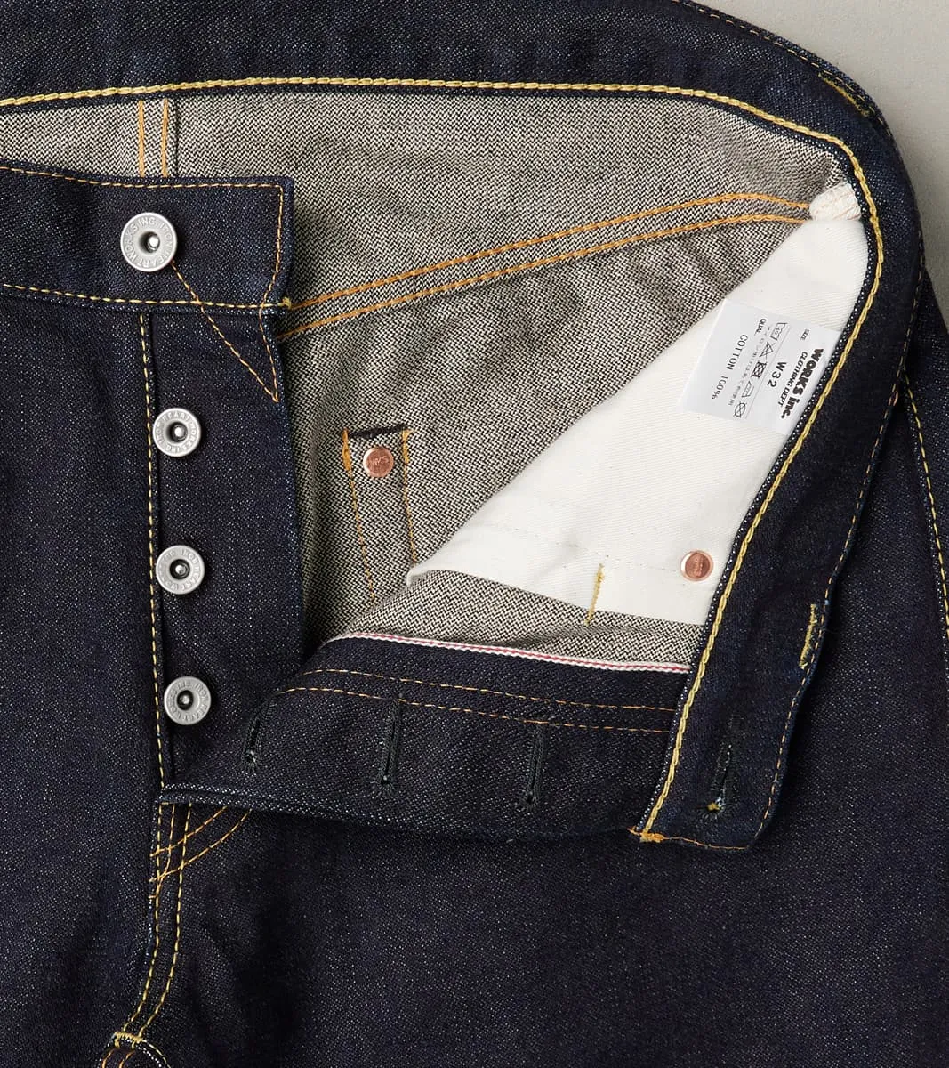 777SBR-14 - Slim Tapered - 14oz Broken Twill Indigo