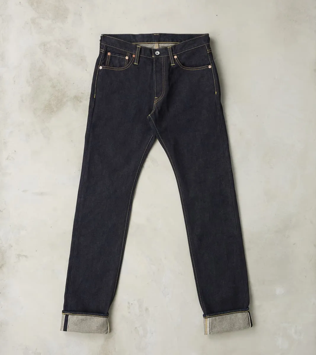 777SBR-14 - Slim Tapered - 14oz Broken Twill Indigo