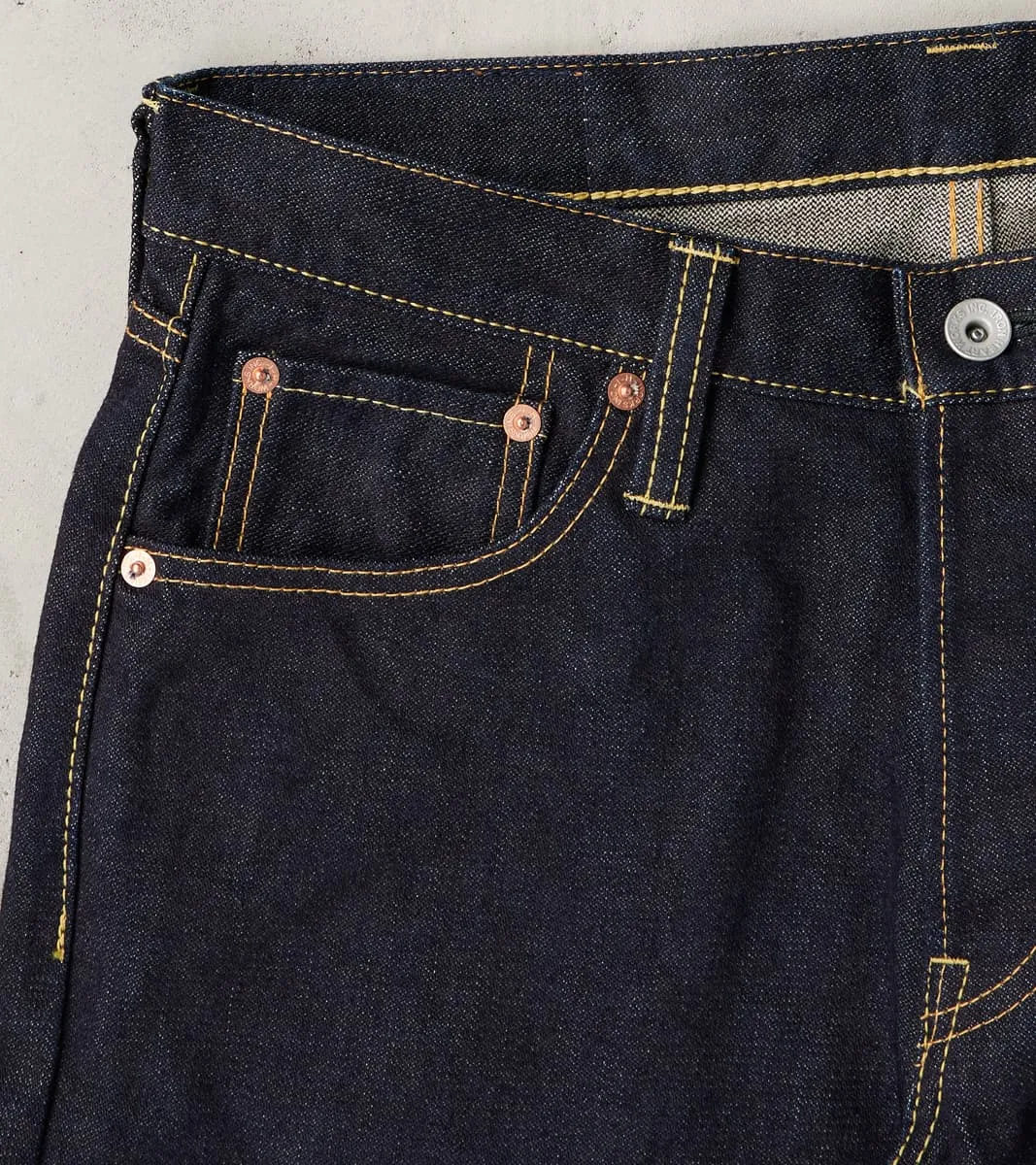 777SBR-14 - Slim Tapered - 14oz Broken Twill Indigo
