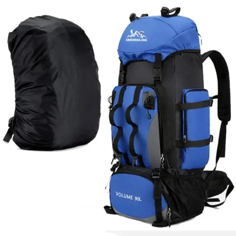 90L Waterproof Hiking Camping Backpack