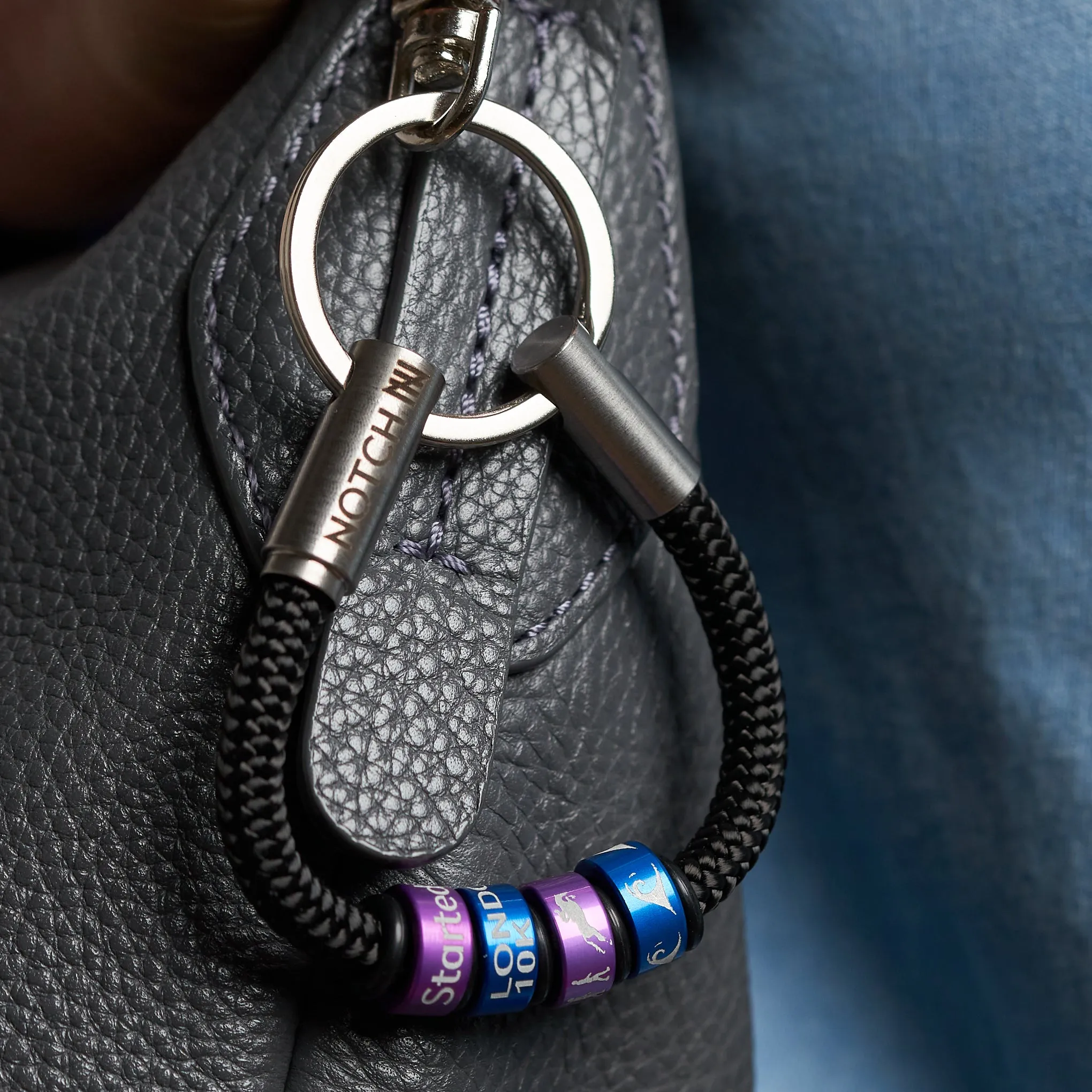 Beautiful Brass Personalised NOTCH Charm