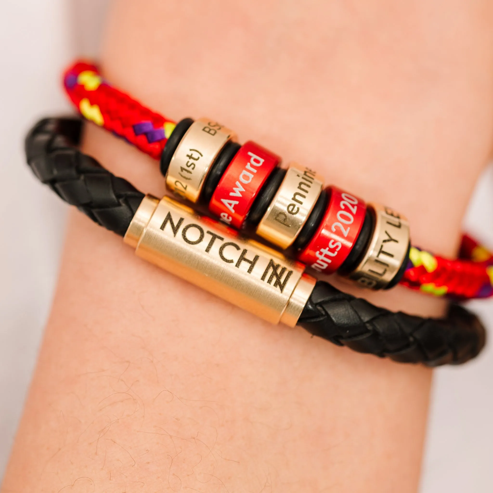 Beautiful Brass Personalised NOTCH Charm