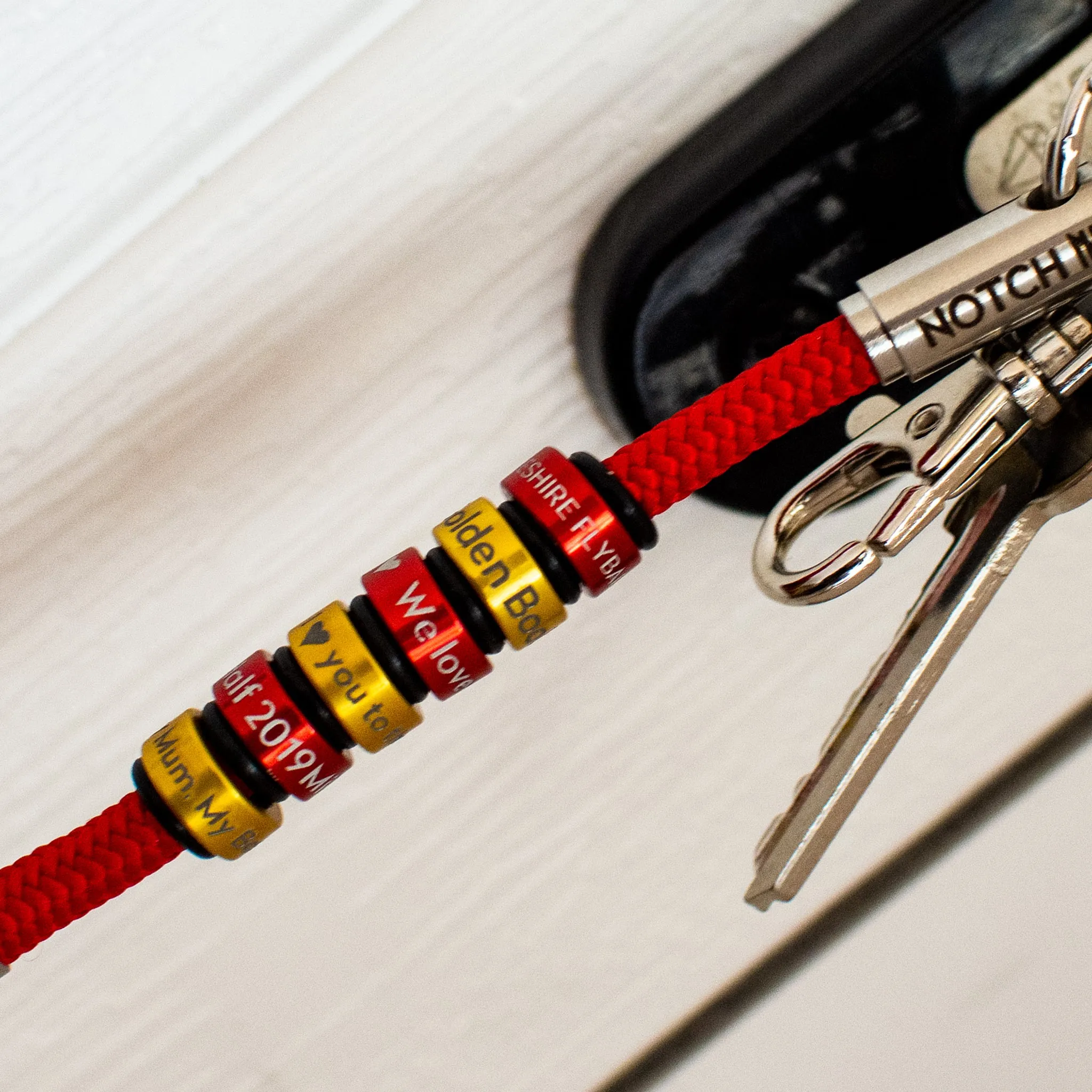 Beautiful Brass Personalised NOTCH Charm