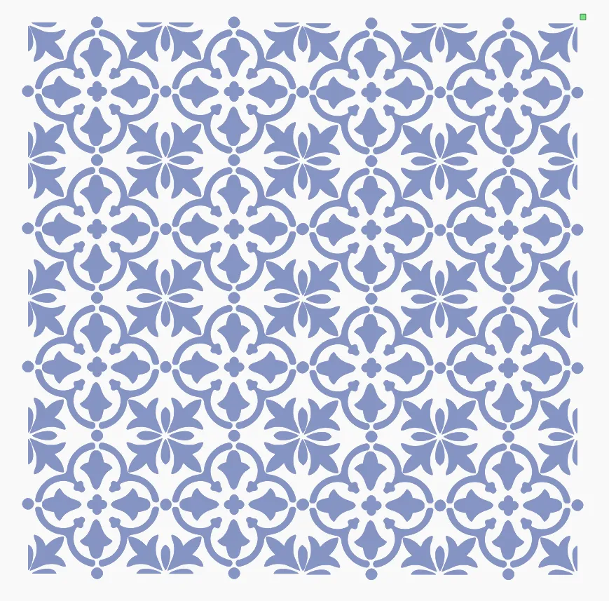 Beautiful Flower Tile Stencil 1