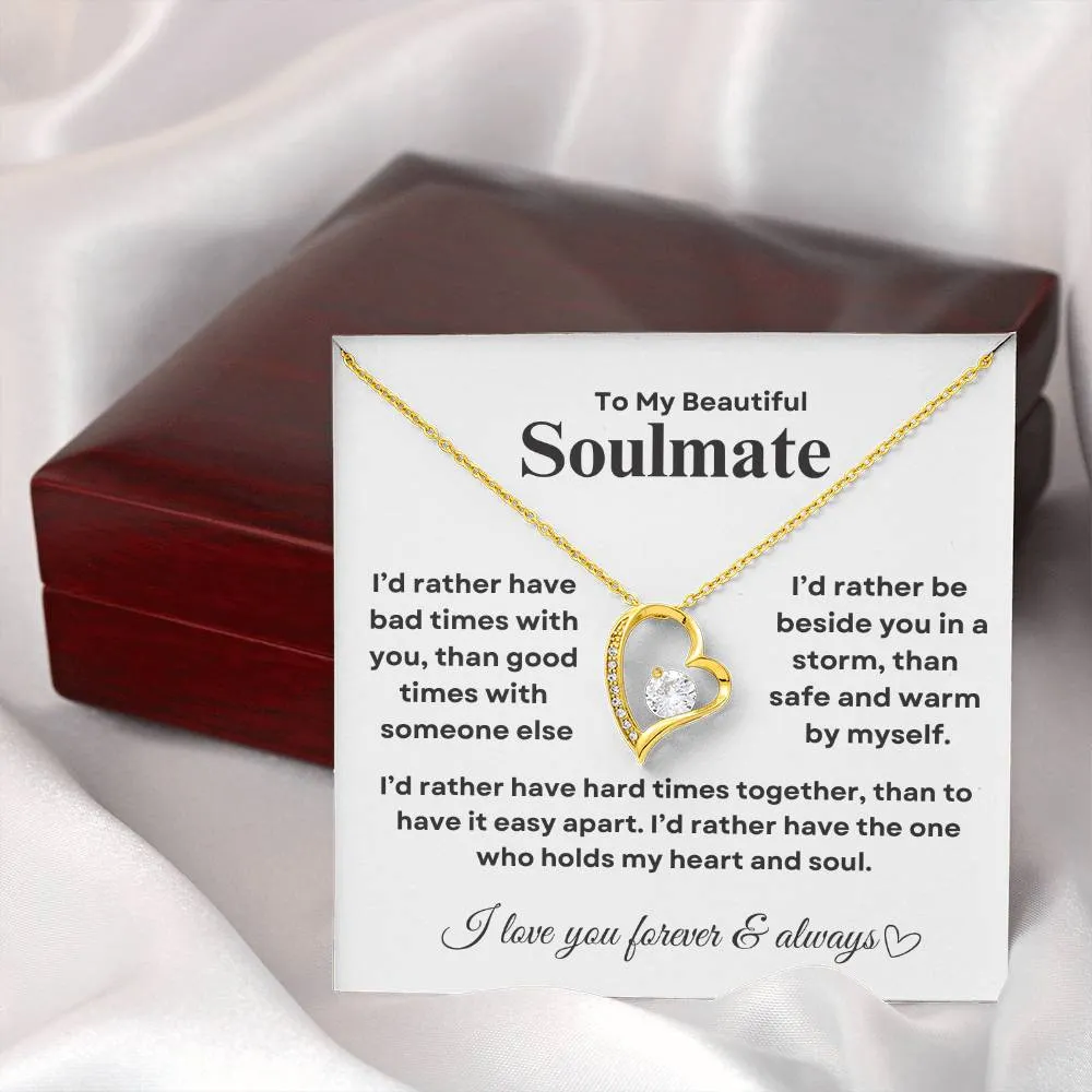 Beautiful forever love necklace