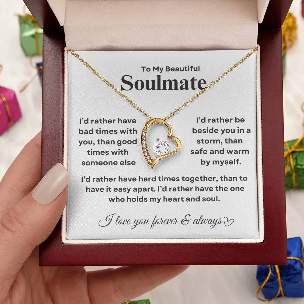 Beautiful forever love necklace