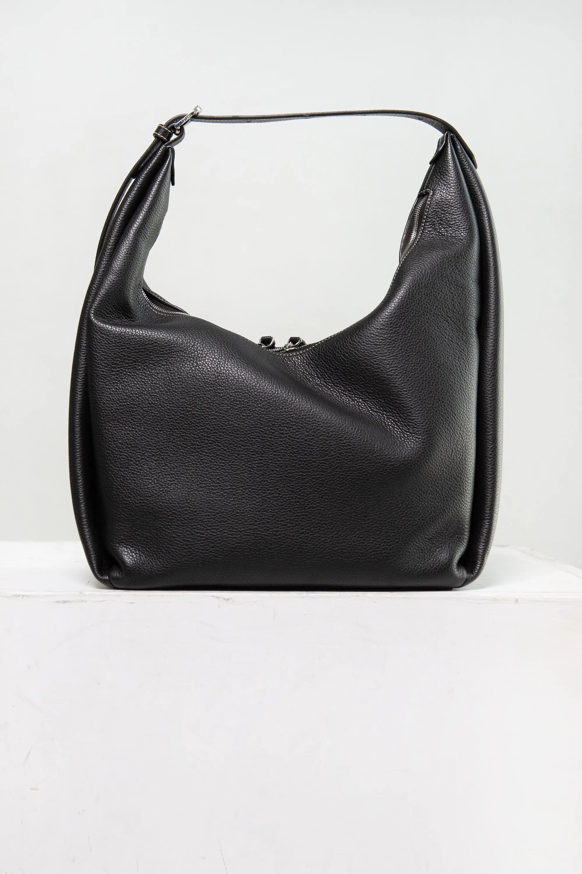 Belt Hobo Bag, Black