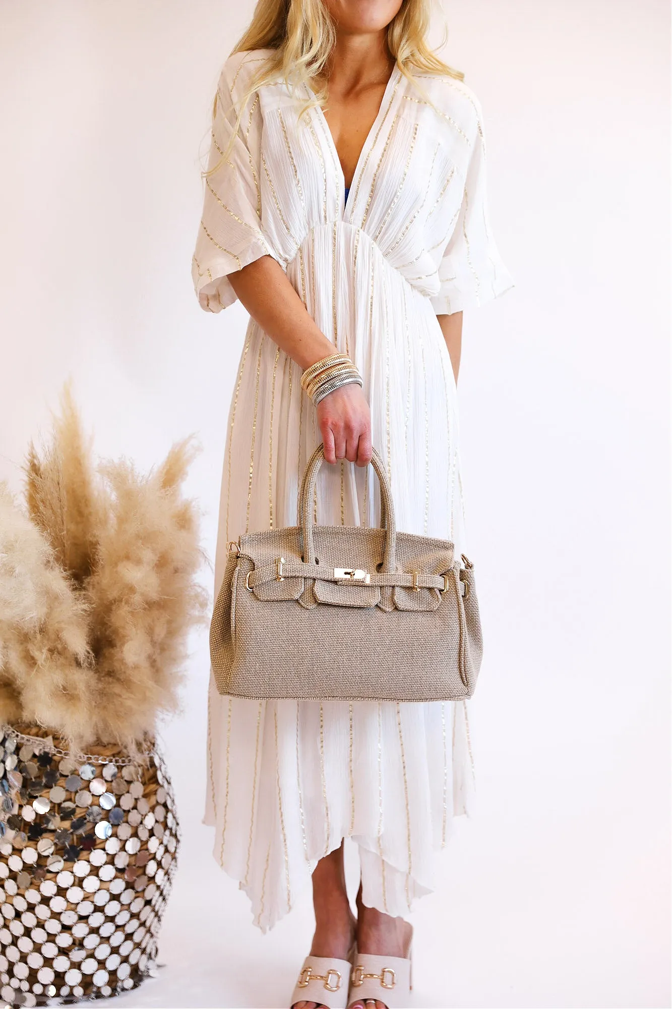 BEST SELLER!! Luxe Jute Handbag - Limited Edition