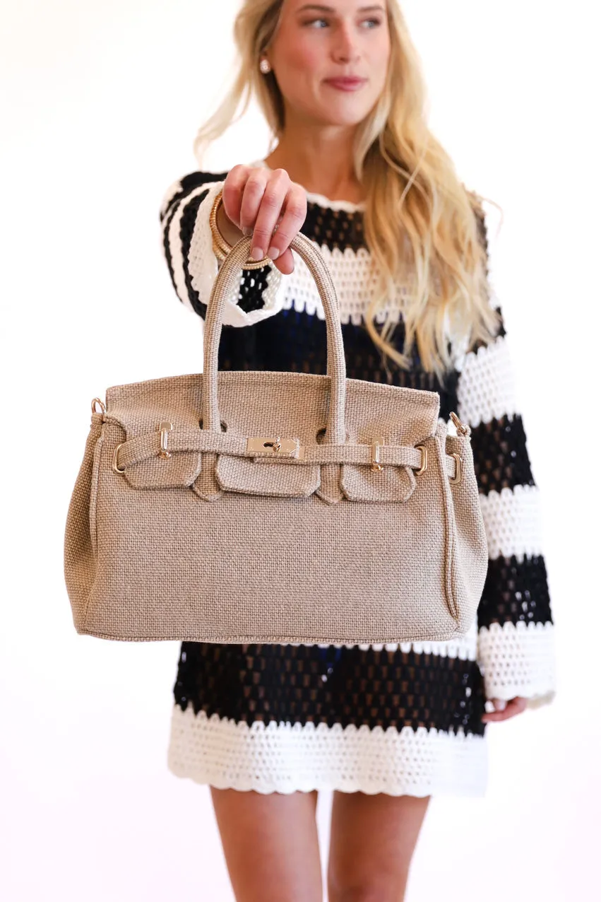 BEST SELLER!! Luxe Jute Handbag - Limited Edition