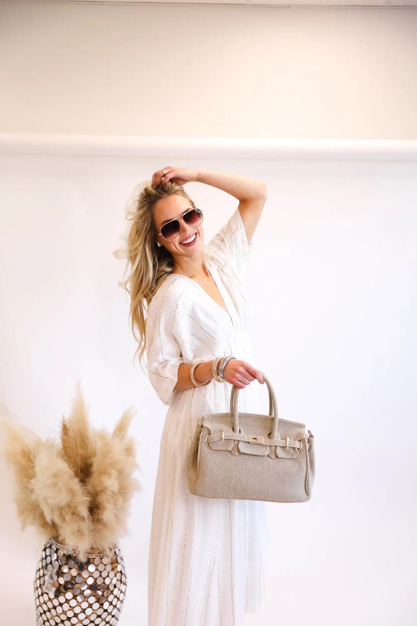 BEST SELLER!! Luxe Jute Handbag - Limited Edition
