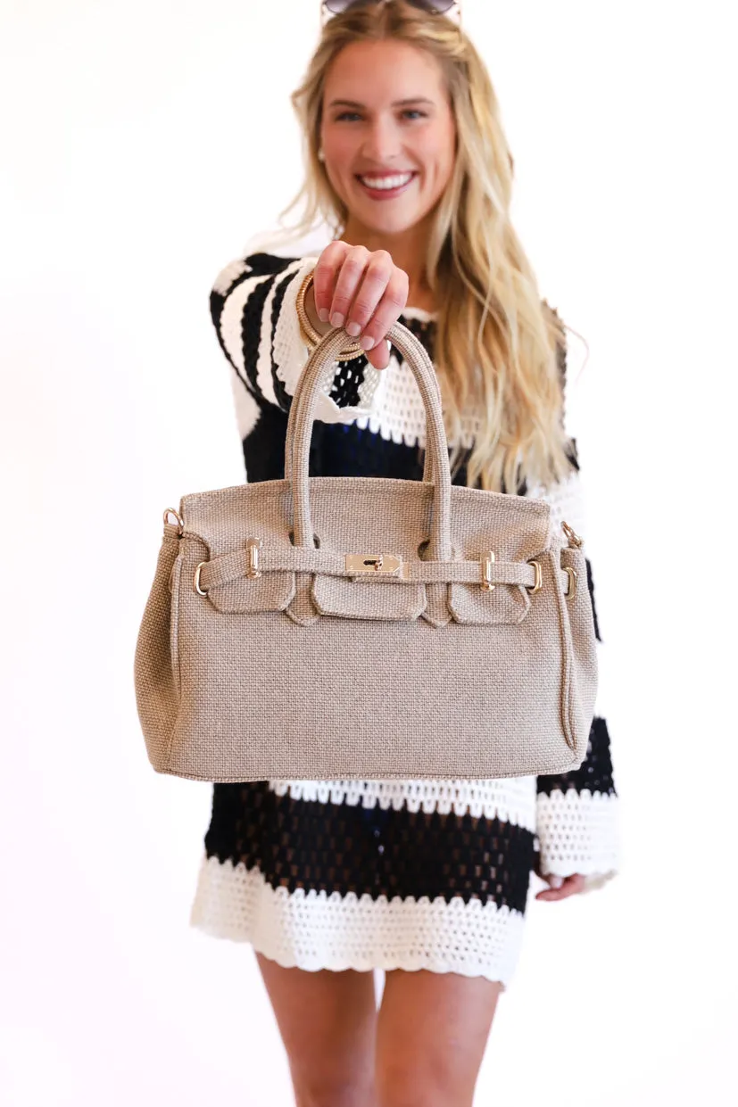 BEST SELLER!! Luxe Jute Handbag - Limited Edition