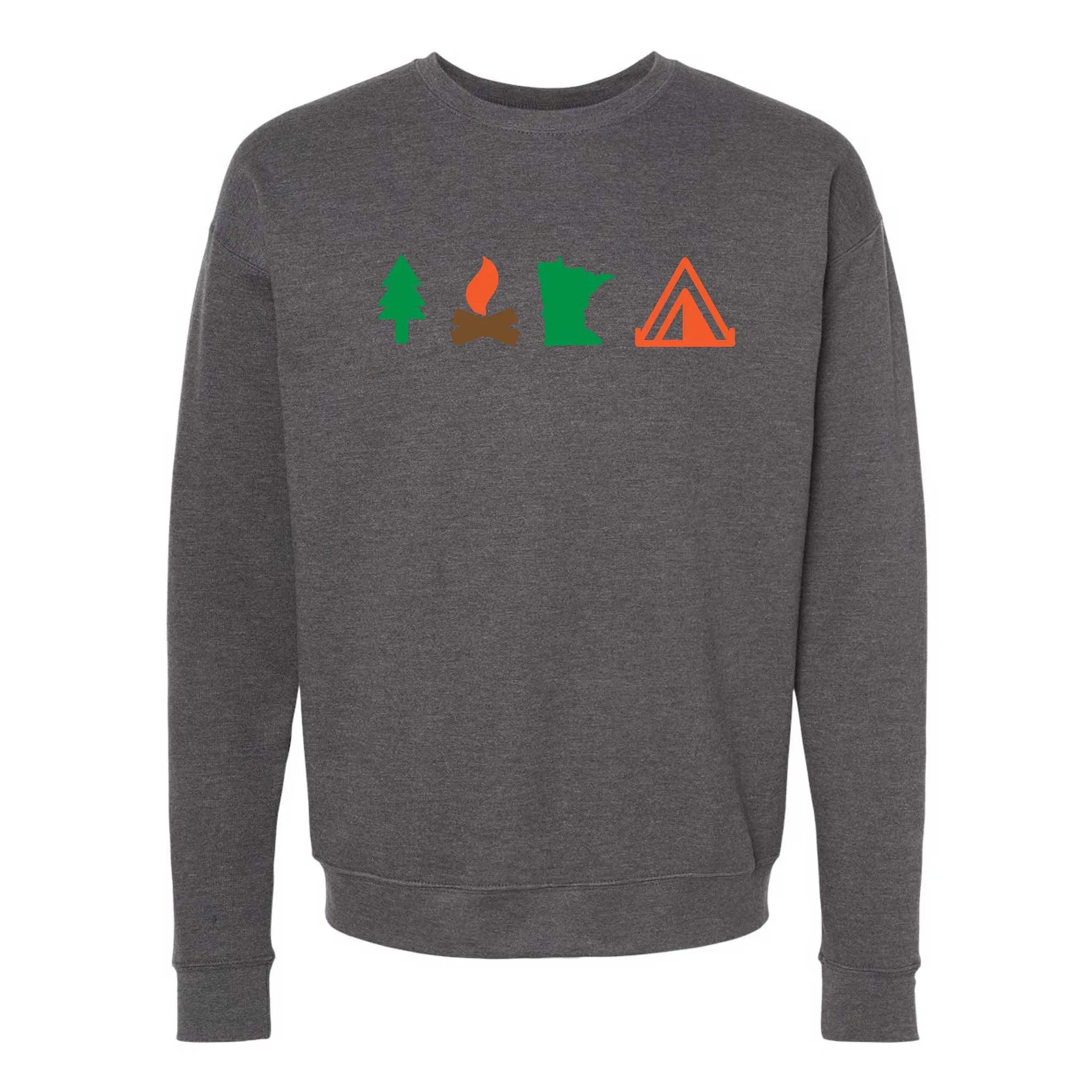 Camping Minnesota Crewneck Sweatshirt