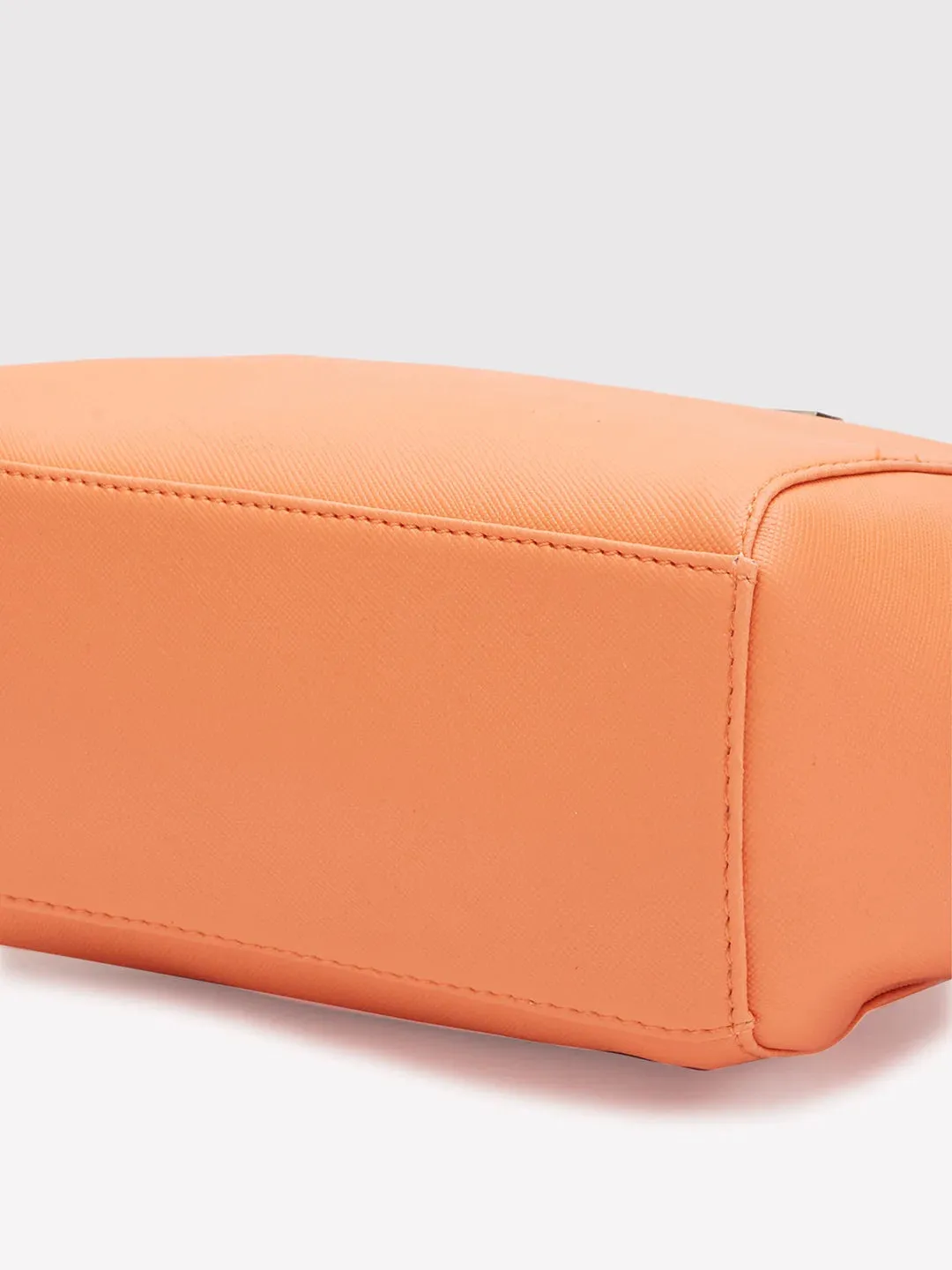 Caprese Holden Small Sling Solid Faux Leather For Women Orange