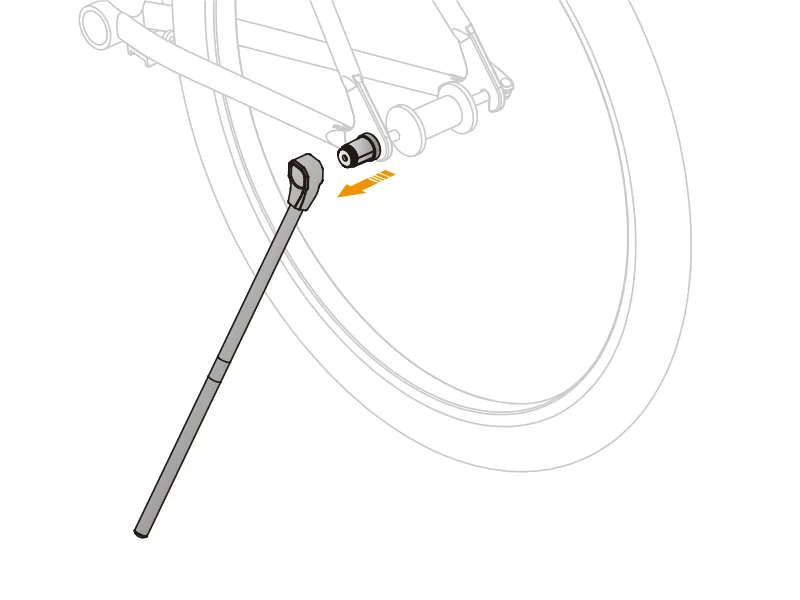 Carbon Fibre Removable Bike Kickstand IB-ST6