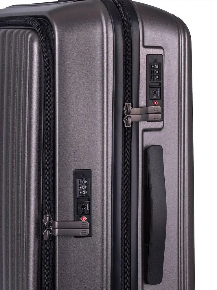 Cellini Tri Pak Medium Front Loader 4 Wheel Trolley Case | Champagne