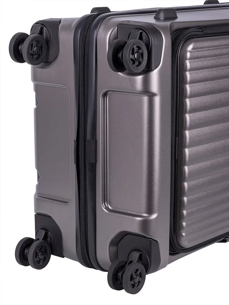 Cellini Tri Pak Medium Front Loader 4 Wheel Trolley Case | Champagne