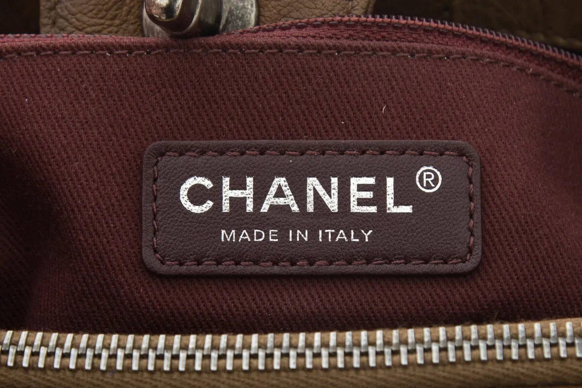 Chanel 2015/2016 Brown Quilted Large Shopping 30 CM Handbag