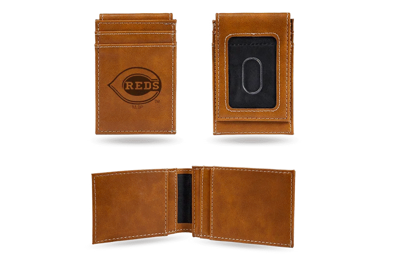 Cincinnati Reds - Laser Engraved Front Pocket Wallet