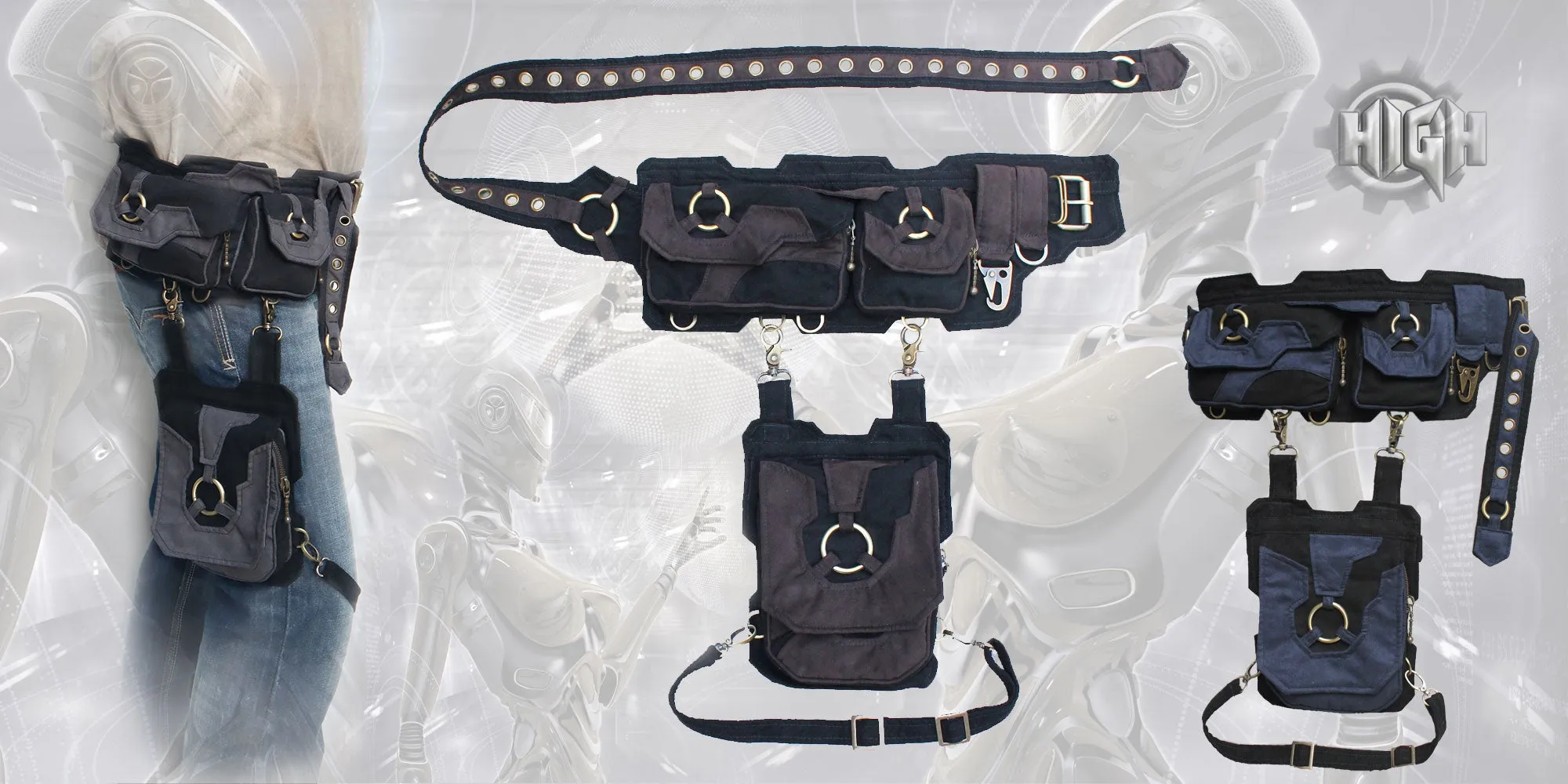 Cyborg Belt, with leg bag