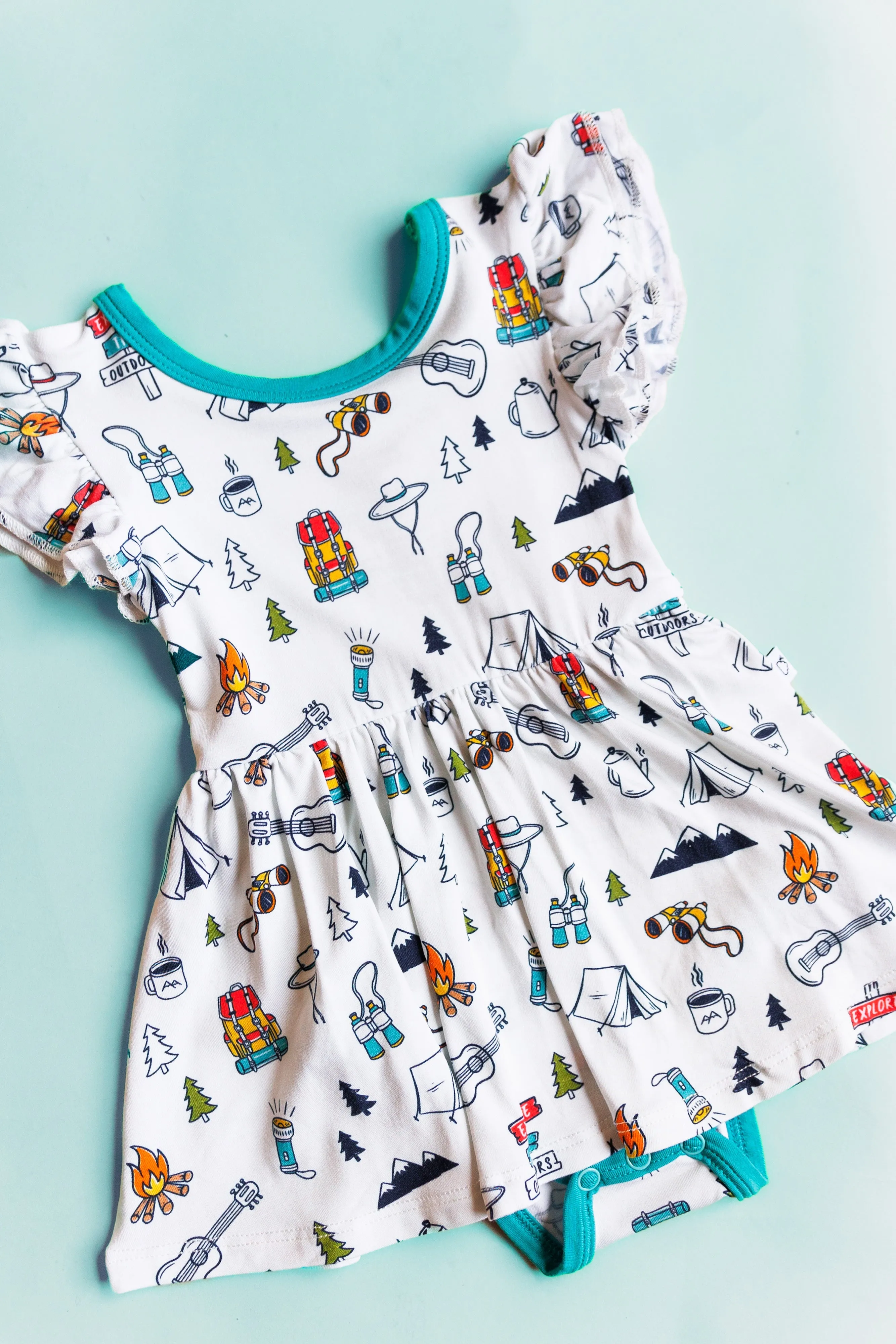 Explore The Outdoors Dream Cap Sleeve Bodysuit Dress