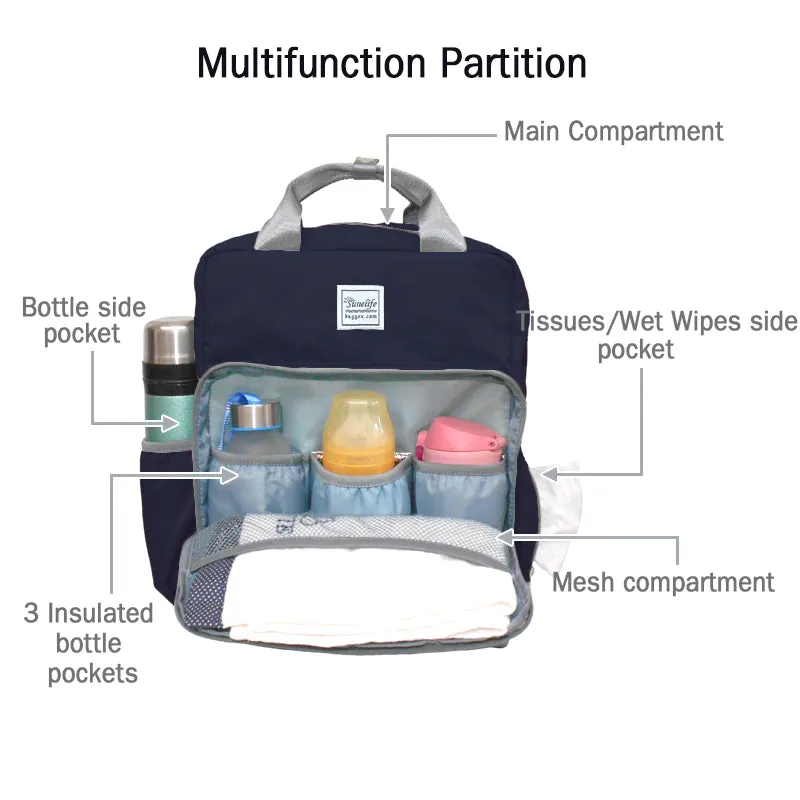Fashion & Casual Design Diaper Backpack for Mom