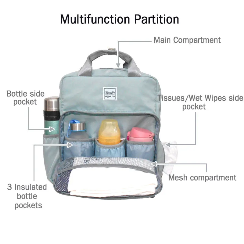 Fashion & Casual Design Diaper Backpack for Mom