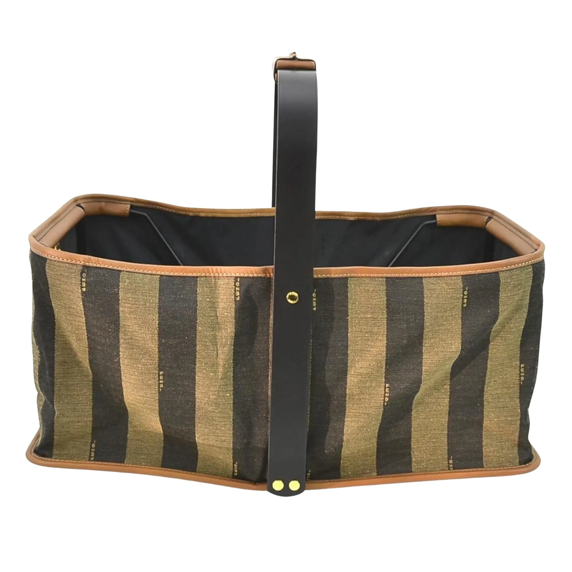 Fendi Pequin Handbag - '10s