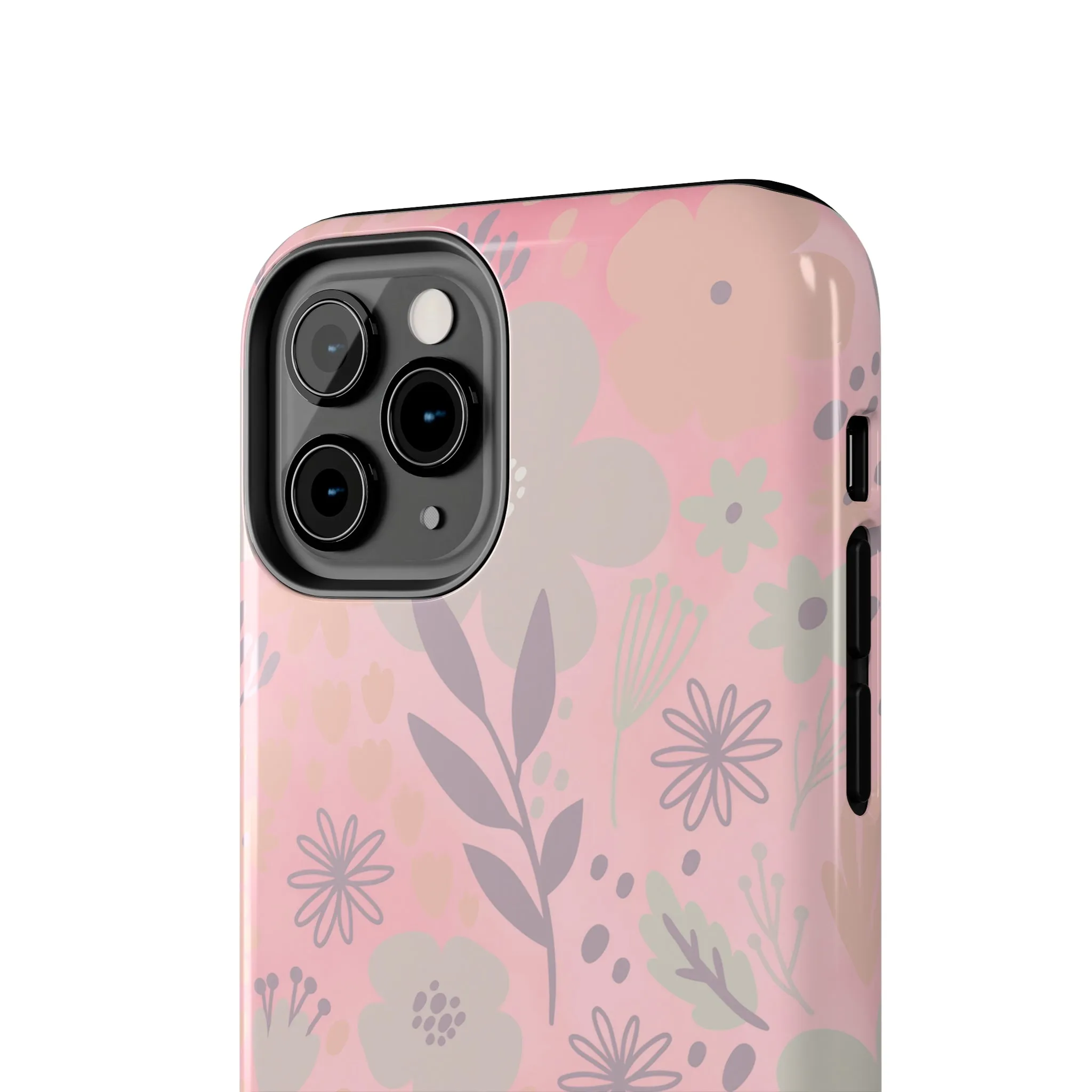 Floral pattern iPhone Case, Aesthetic Phone Cover, Artsy Floral Design, Protective Phone Cover compatible with a large variety of iPhone models, Phone Case, Gift