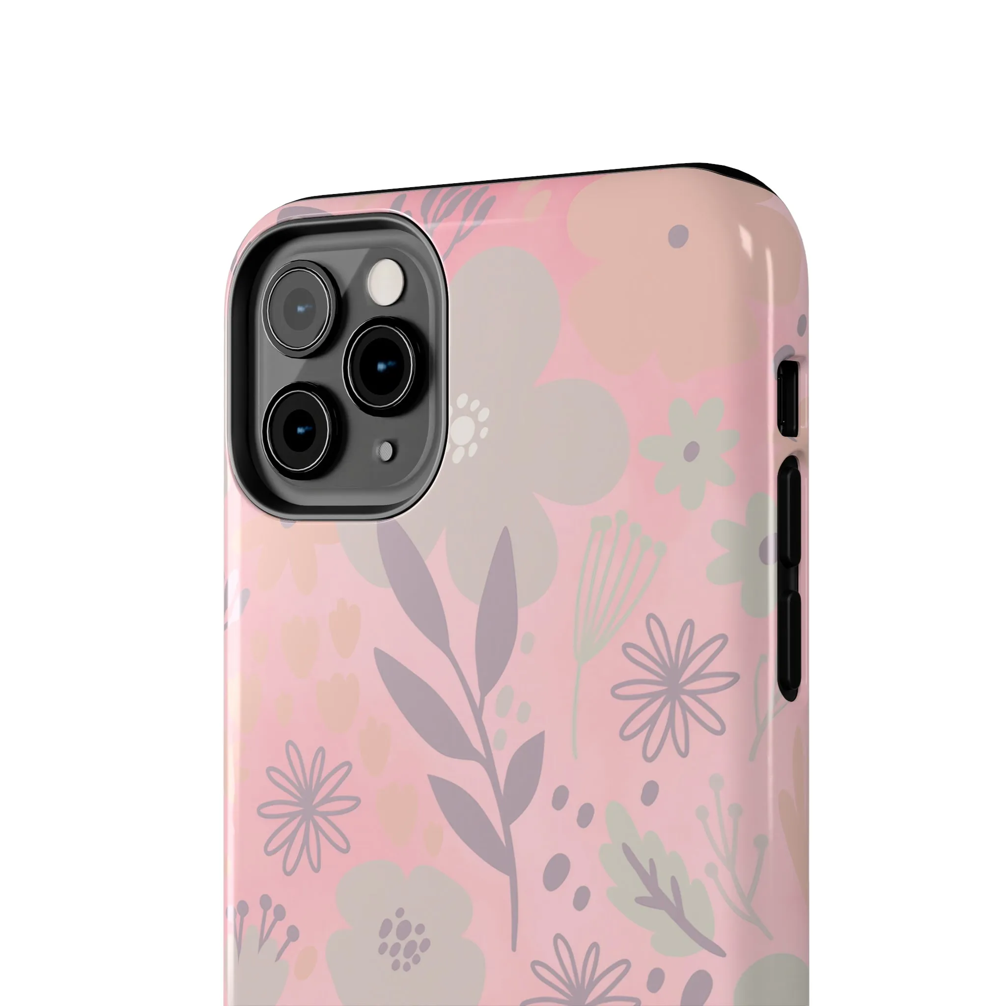 Floral pattern iPhone Case, Aesthetic Phone Cover, Artsy Floral Design, Protective Phone Cover compatible with a large variety of iPhone models, Phone Case, Gift