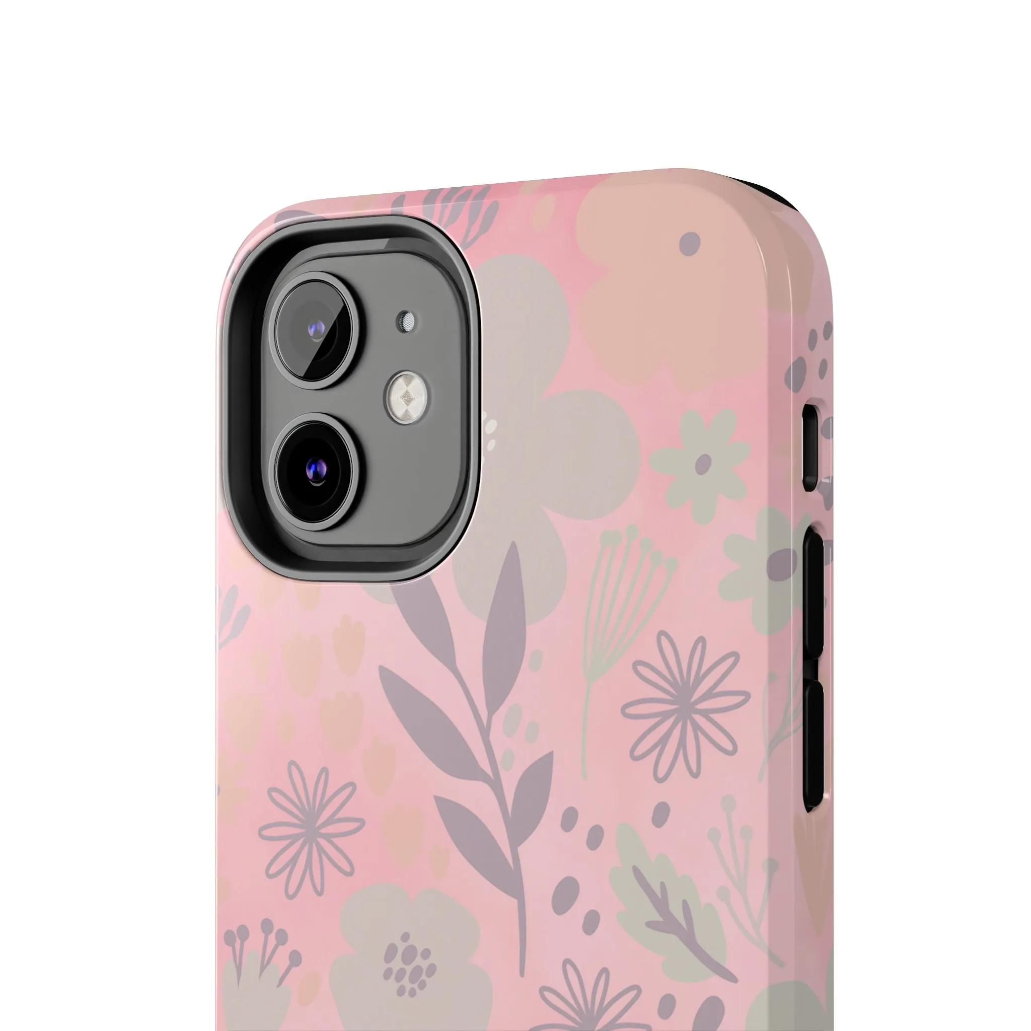 Floral pattern iPhone Case, Aesthetic Phone Cover, Artsy Floral Design, Protective Phone Cover compatible with a large variety of iPhone models, Phone Case, Gift
