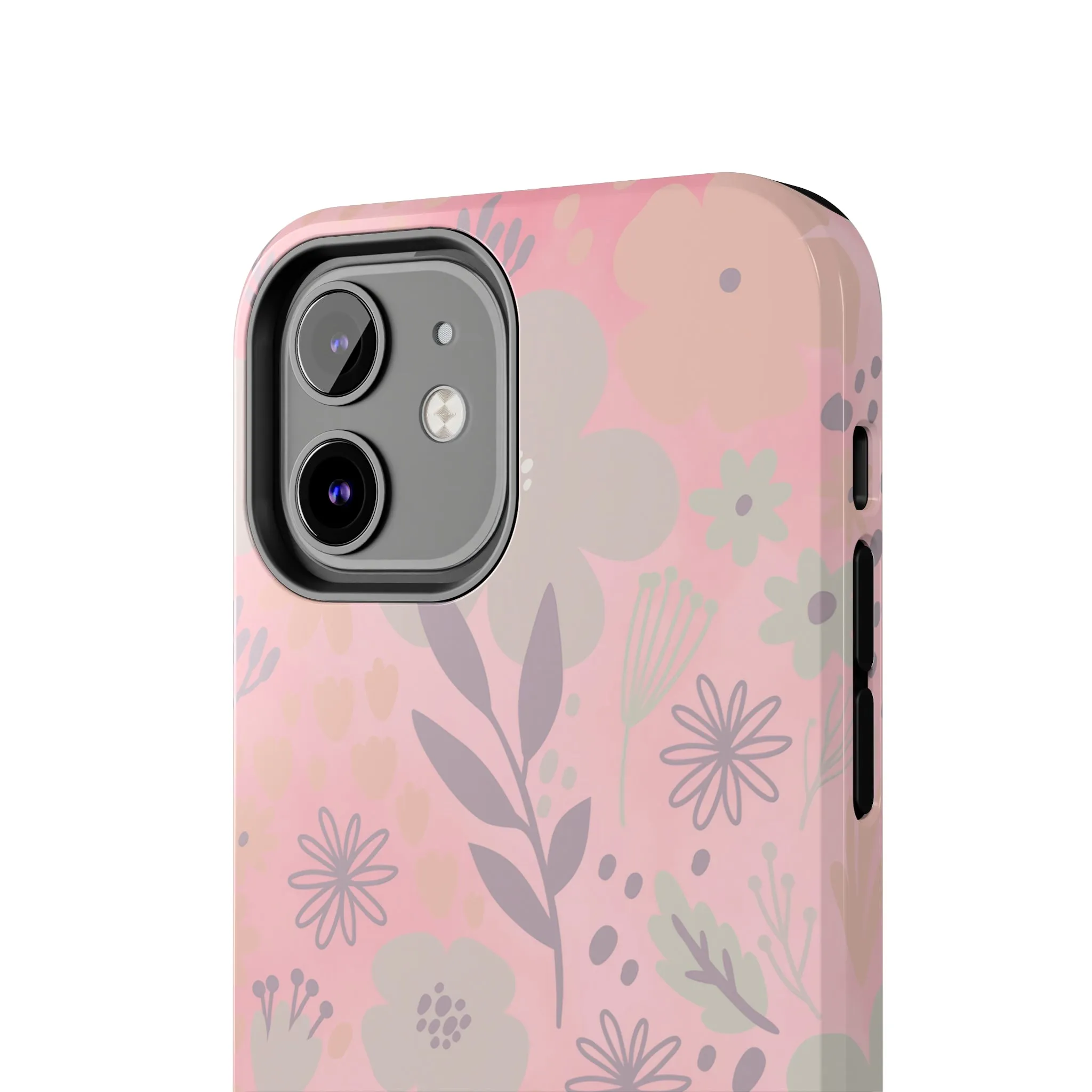 Floral pattern iPhone Case, Aesthetic Phone Cover, Artsy Floral Design, Protective Phone Cover compatible with a large variety of iPhone models, Phone Case, Gift