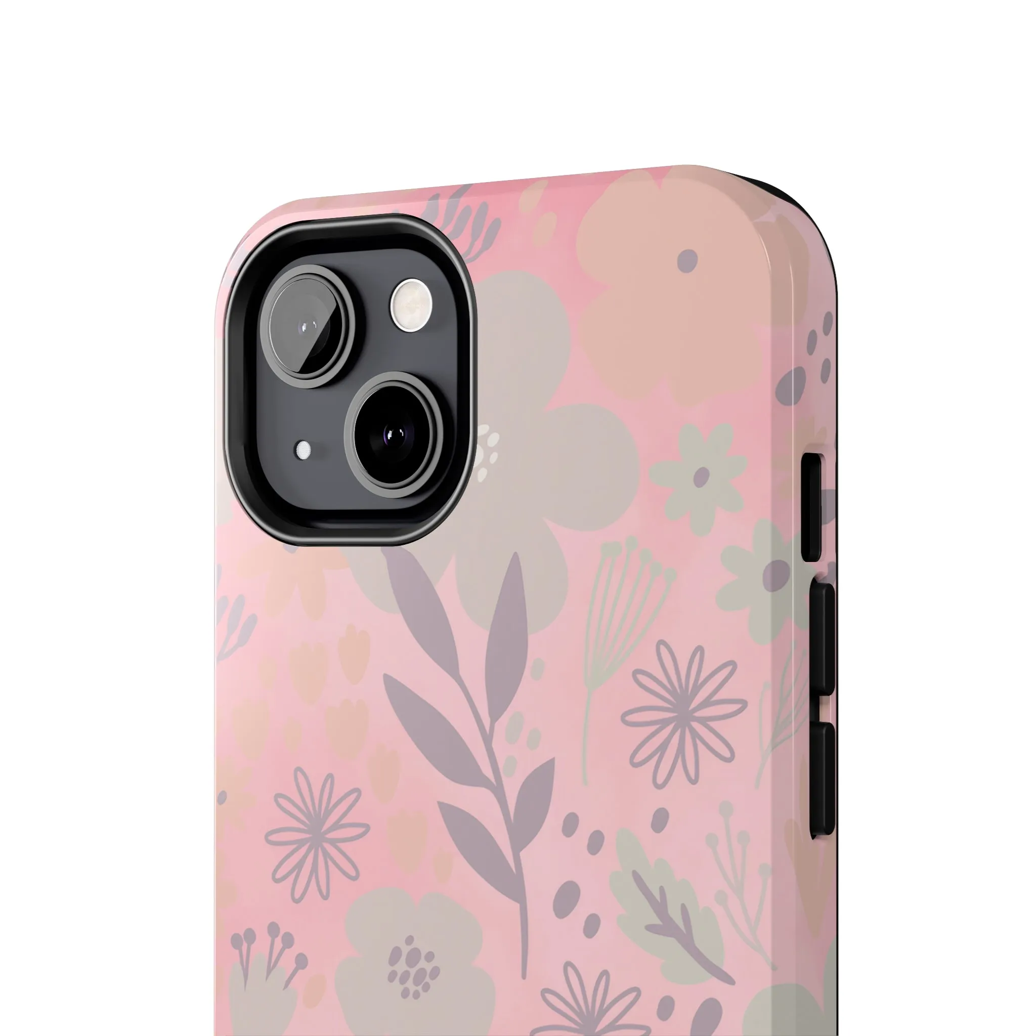 Floral pattern iPhone Case, Aesthetic Phone Cover, Artsy Floral Design, Protective Phone Cover compatible with a large variety of iPhone models, Phone Case, Gift