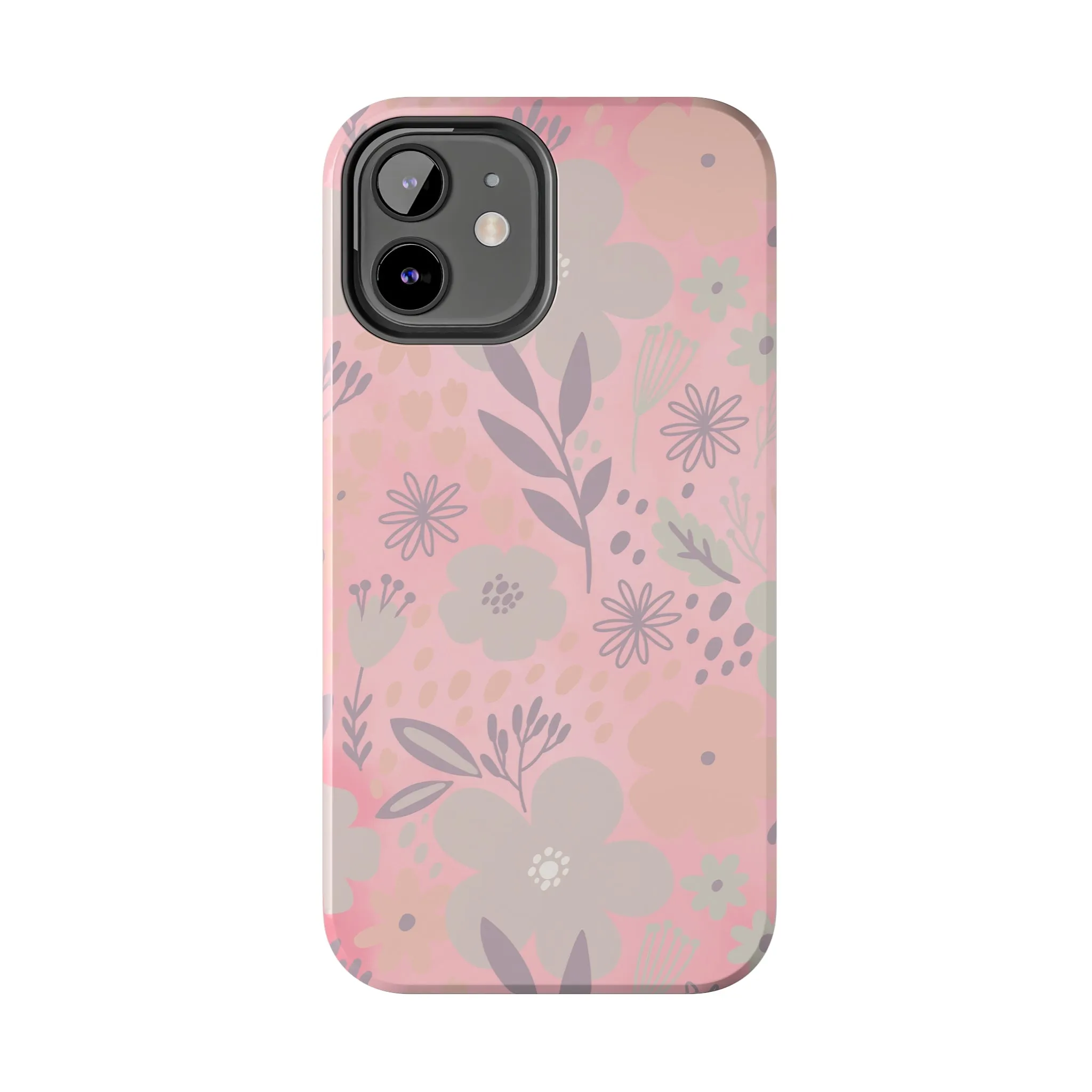 Floral pattern iPhone Case, Aesthetic Phone Cover, Artsy Floral Design, Protective Phone Cover compatible with a large variety of iPhone models, Phone Case, Gift