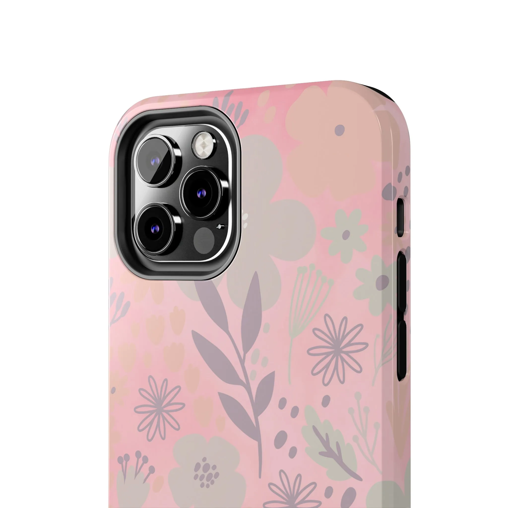 Floral pattern iPhone Case, Aesthetic Phone Cover, Artsy Floral Design, Protective Phone Cover compatible with a large variety of iPhone models, Phone Case, Gift