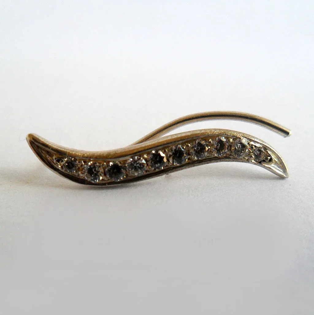 Flow Earring - Zirconia