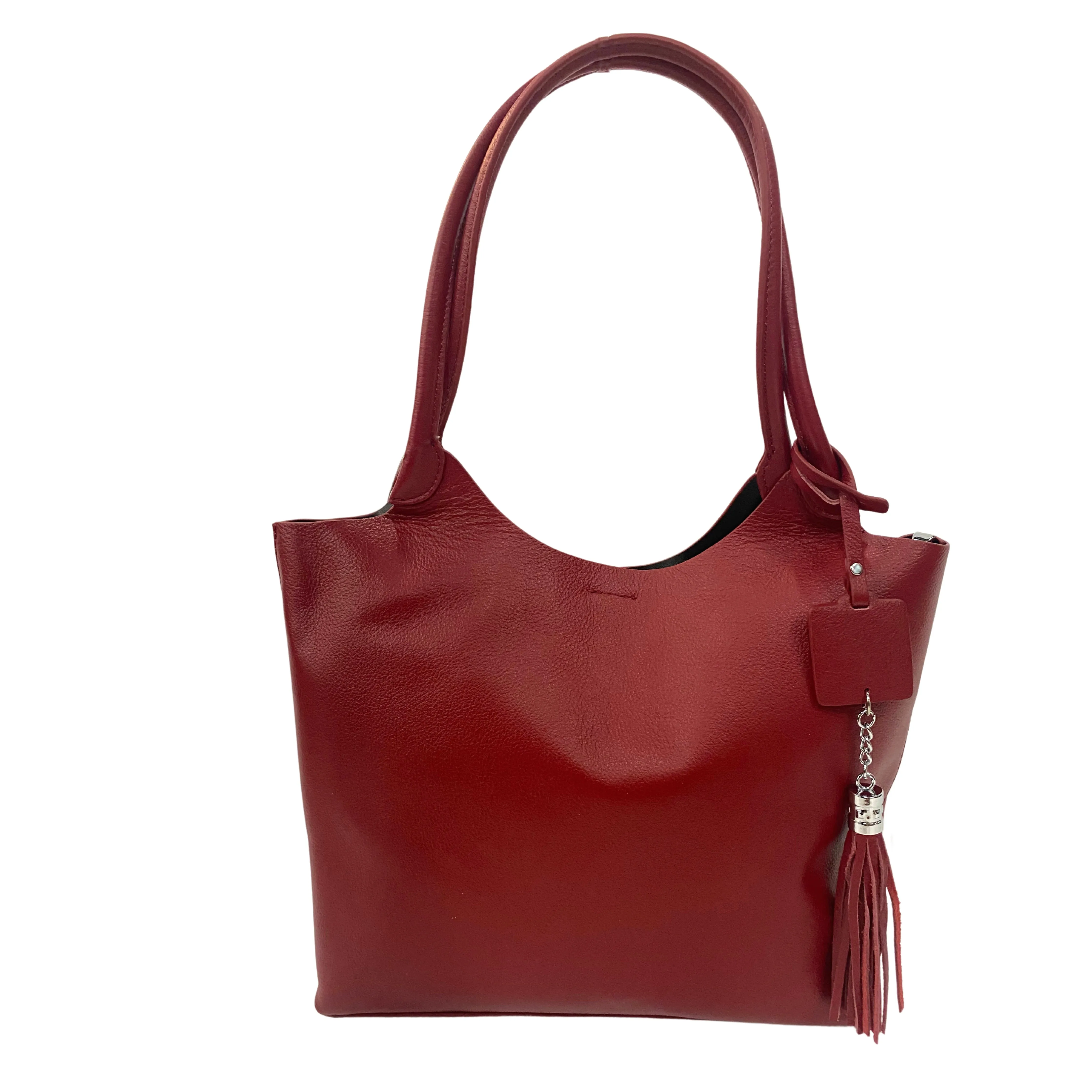 Genuine Leather Handbag with strap- Multiple Colors