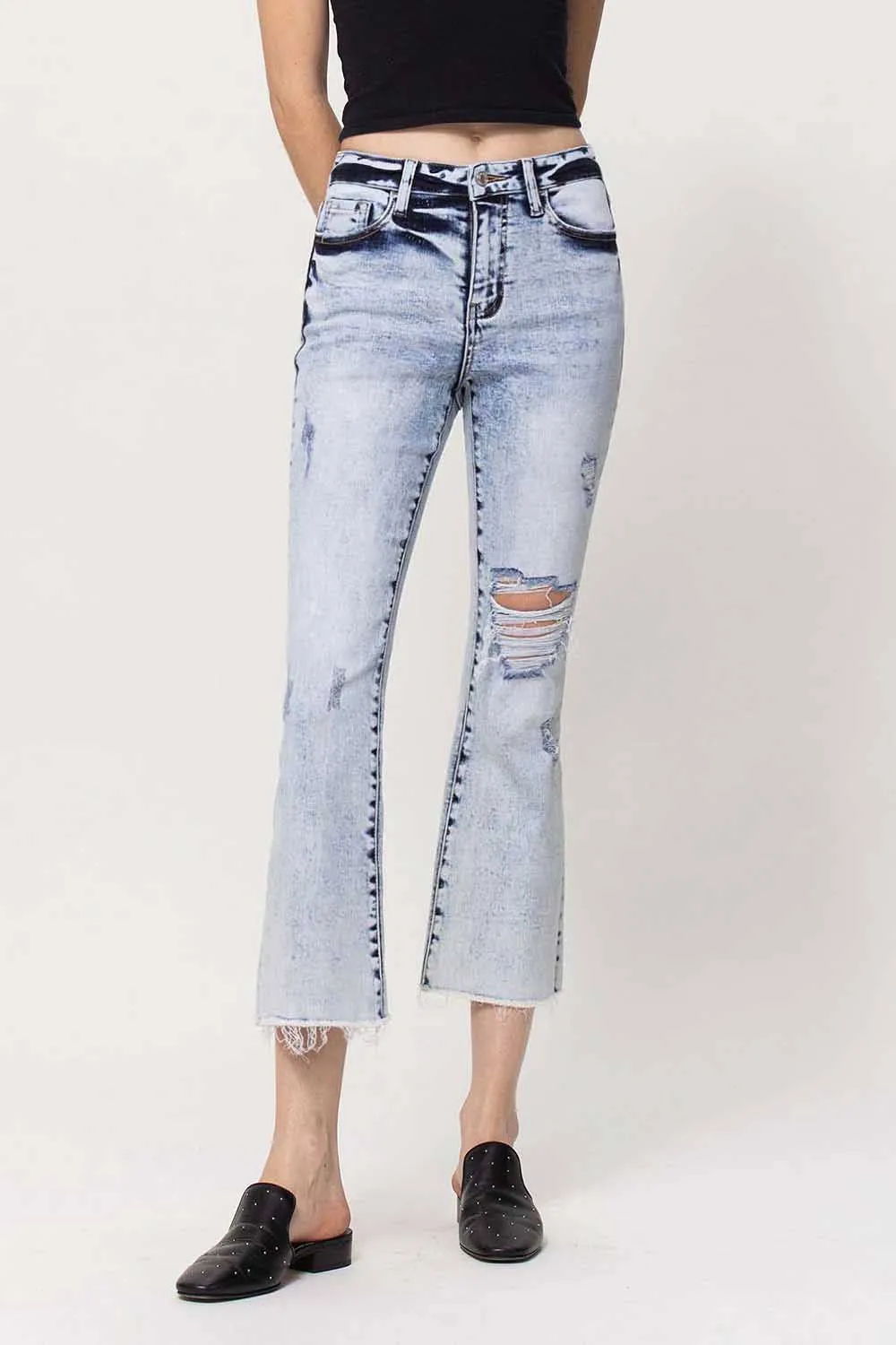 Hailey High Rise Crop Flare