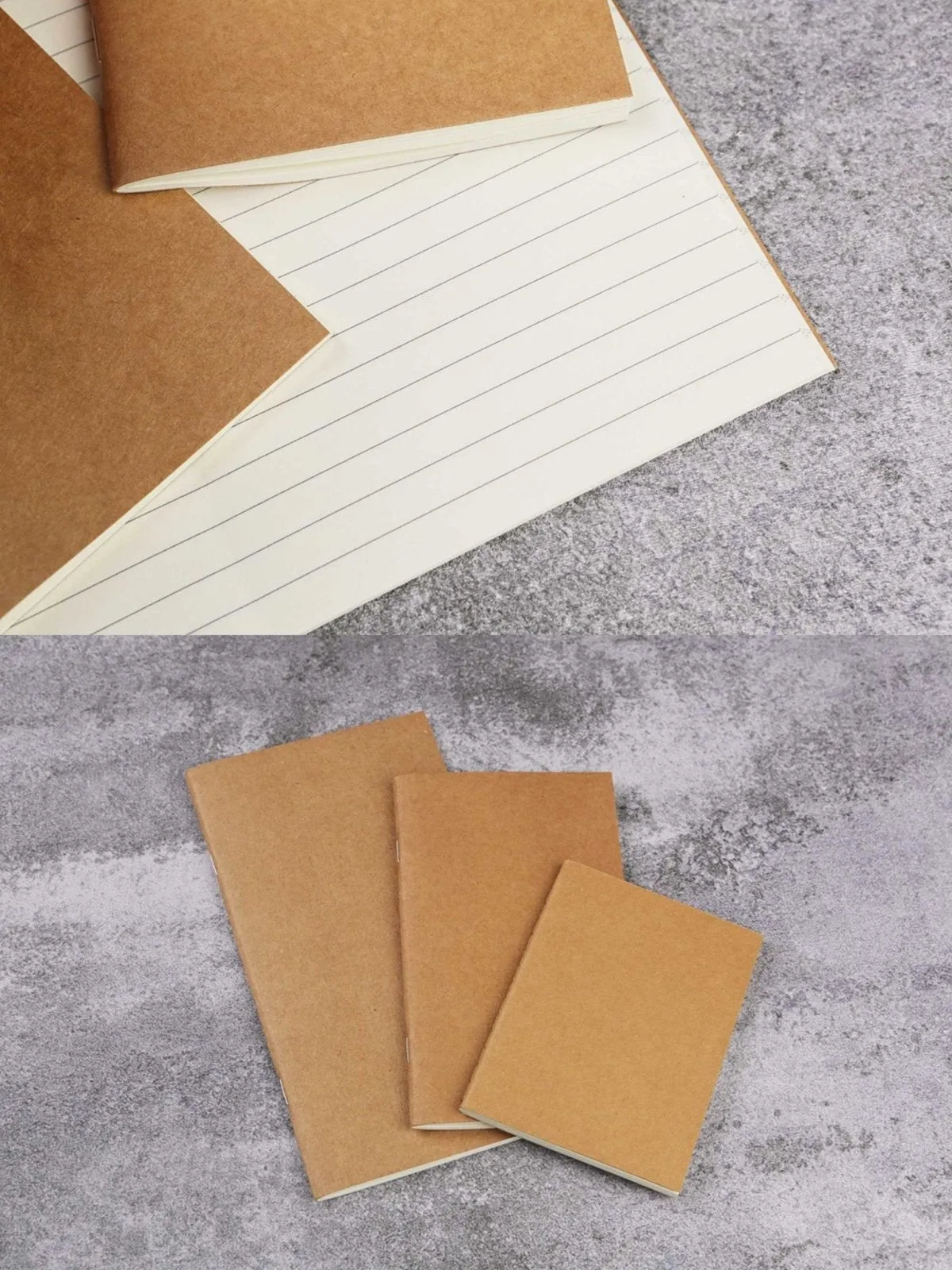 Handcrafted Refillable Leather Journal Travelers Notebook with 3 Inserts
