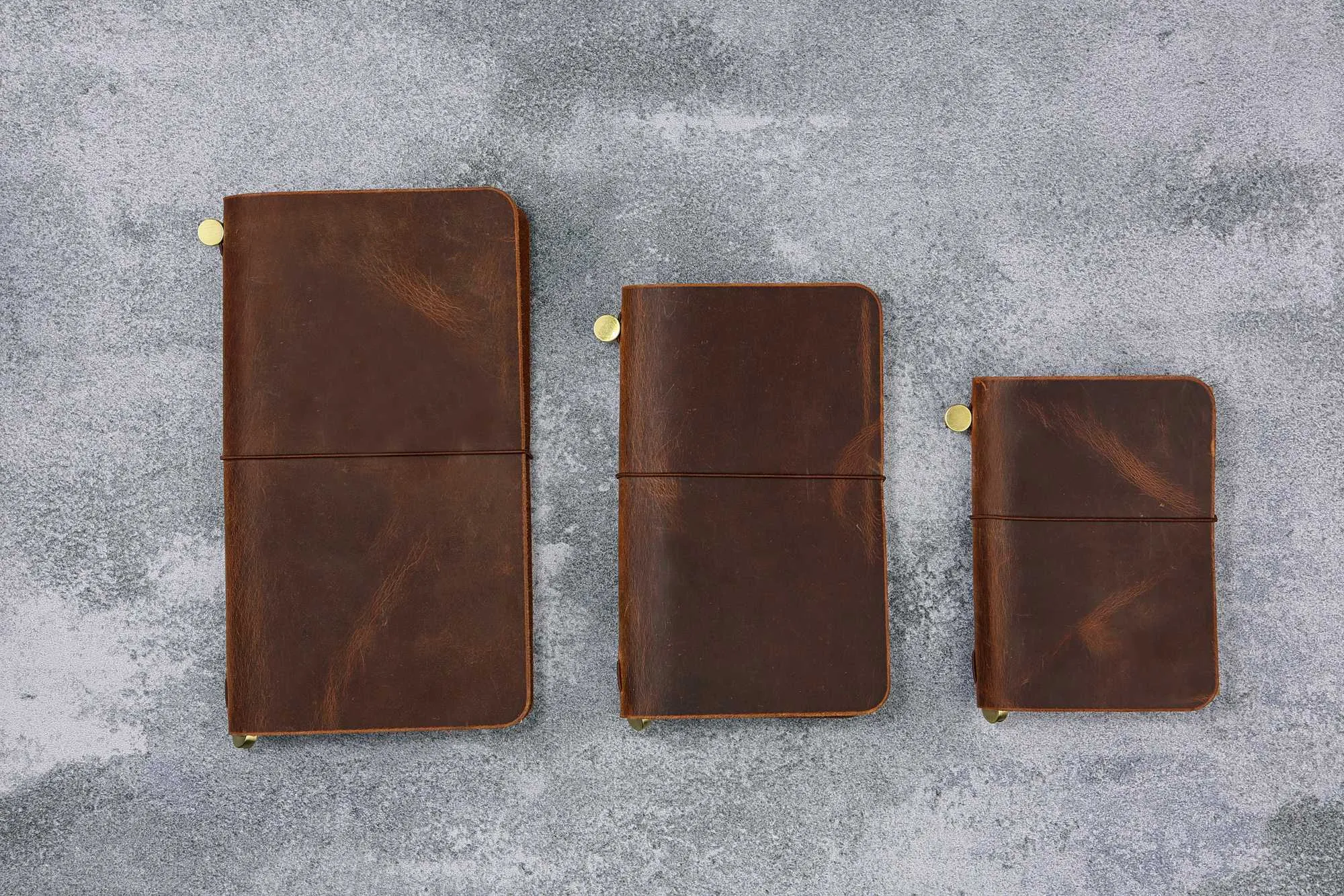 Handcrafted Refillable Leather Journal Travelers Notebook with 3 Inserts