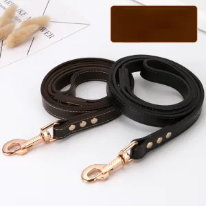 Handmade Leather Dog Leash&Collar for Training