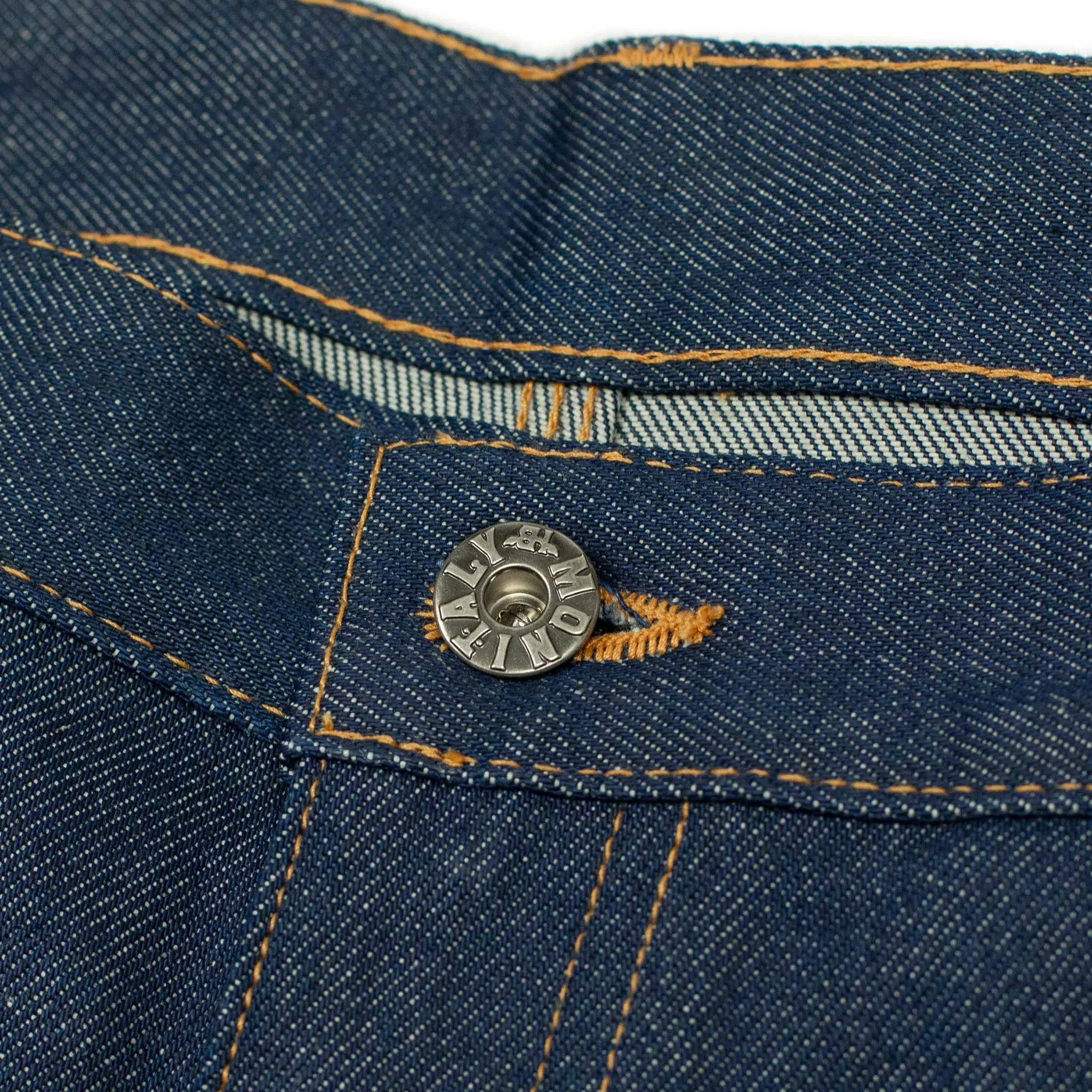 High rise painter pants in 13oz indigo denim