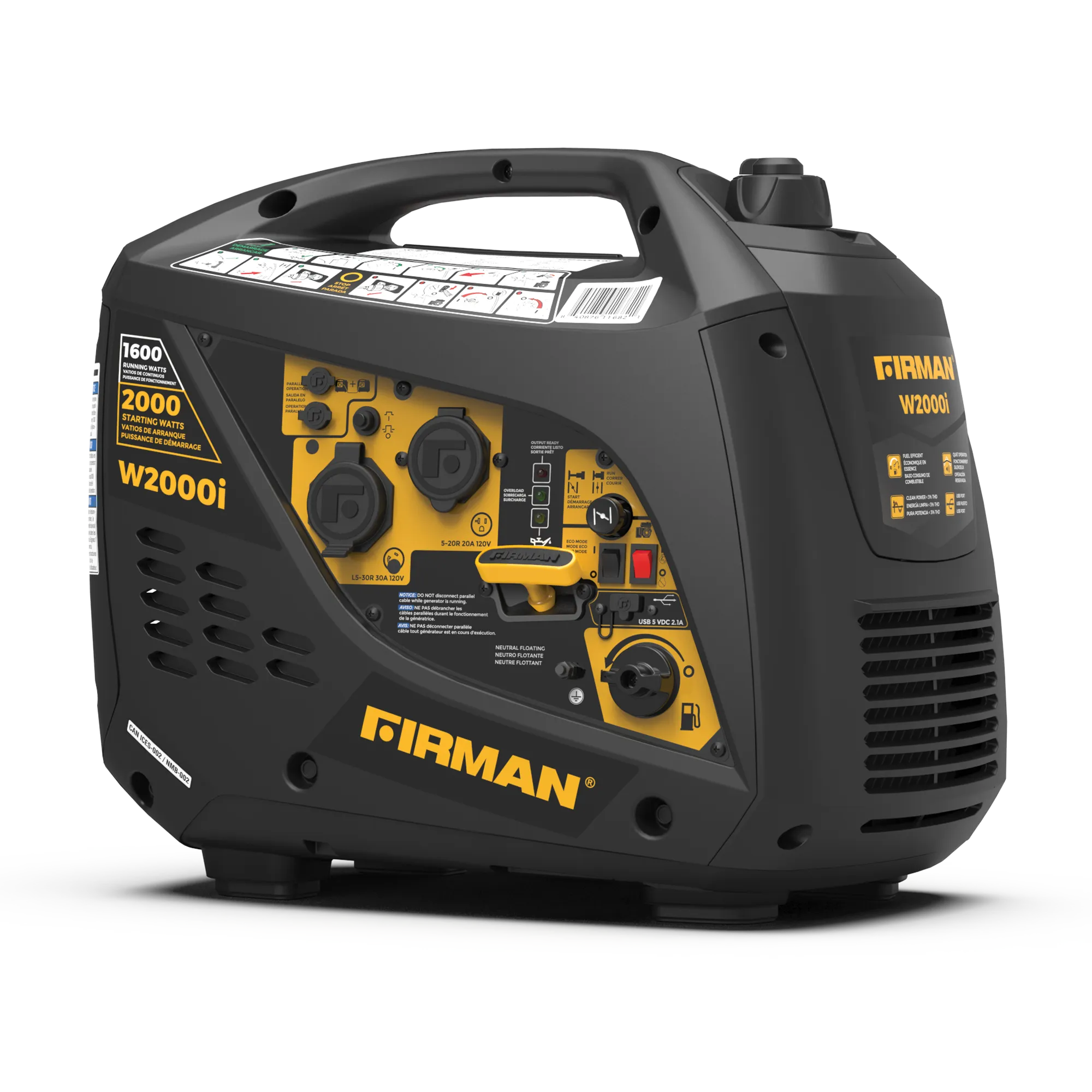 Inverter Portable Generator 2000/1600W Recoil Start