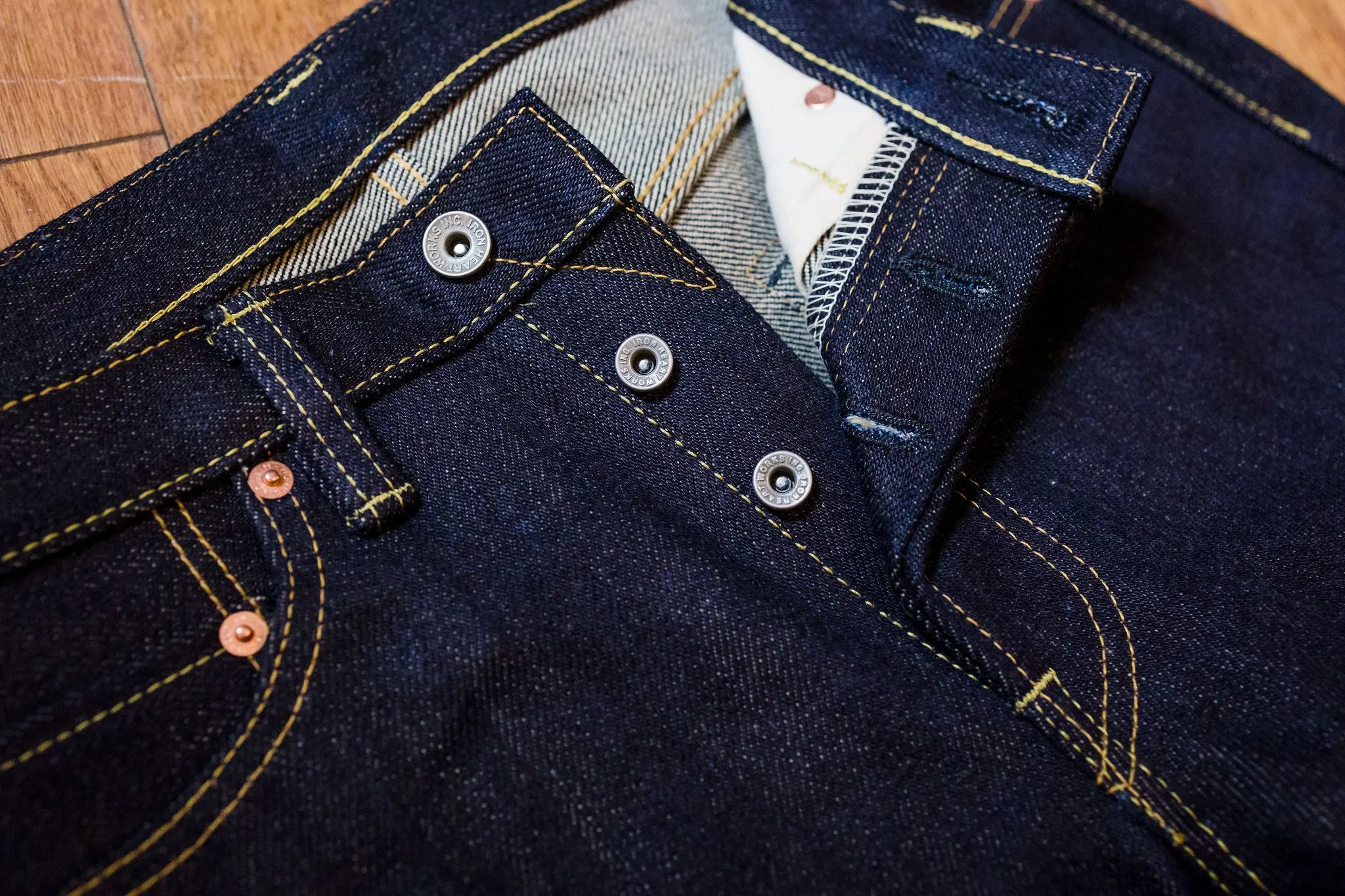 Iron Heart IH-666-XHS 25oz Selvedge Denim Slim Straight Cut - Indigo