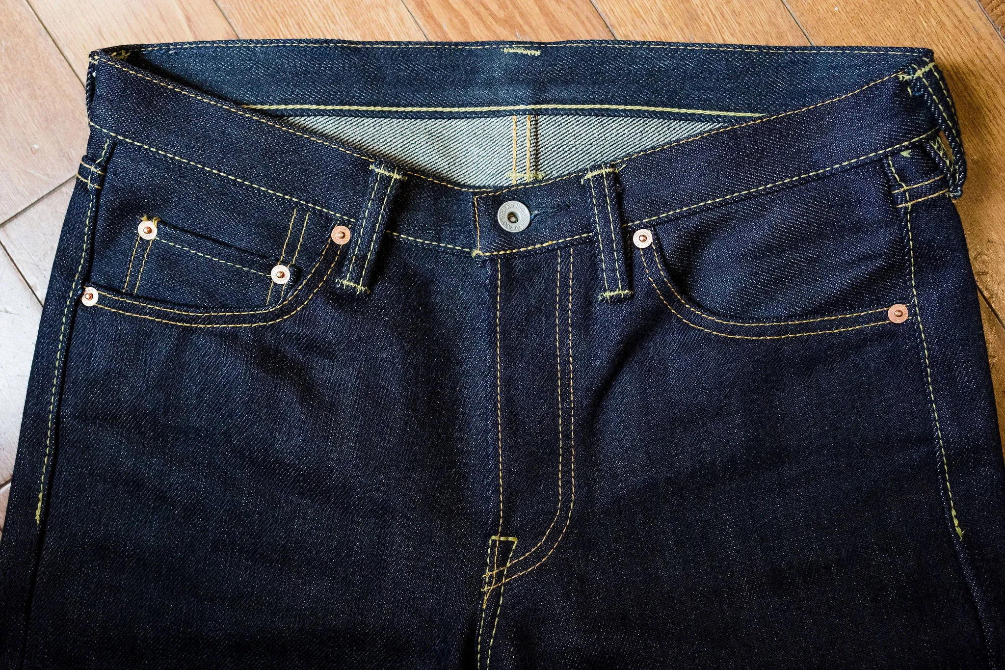 Iron Heart IH-666-XHS 25oz Selvedge Denim Slim Straight Cut - Indigo