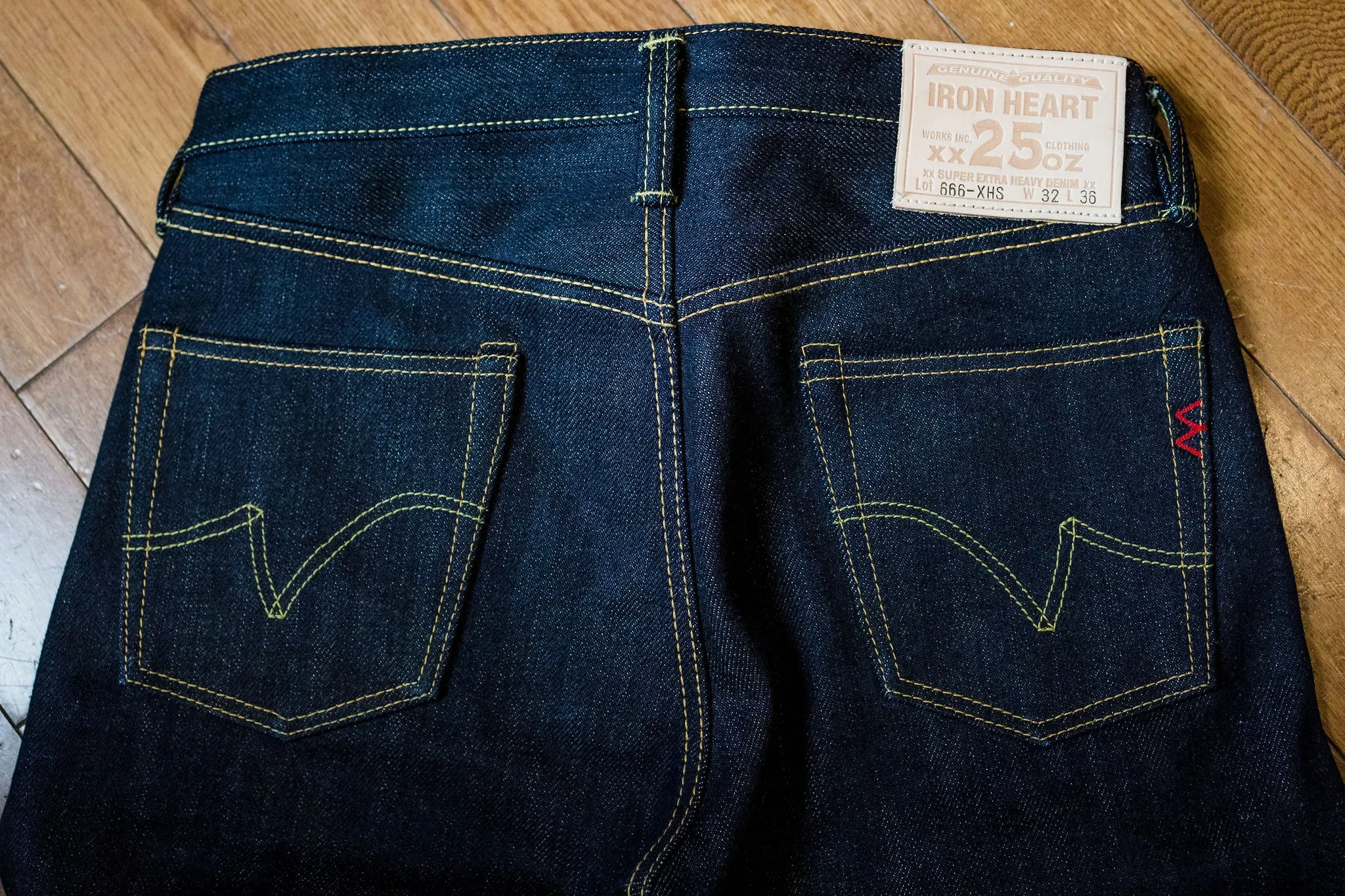 Iron Heart IH-666-XHS 25oz Selvedge Denim Slim Straight Cut - Indigo