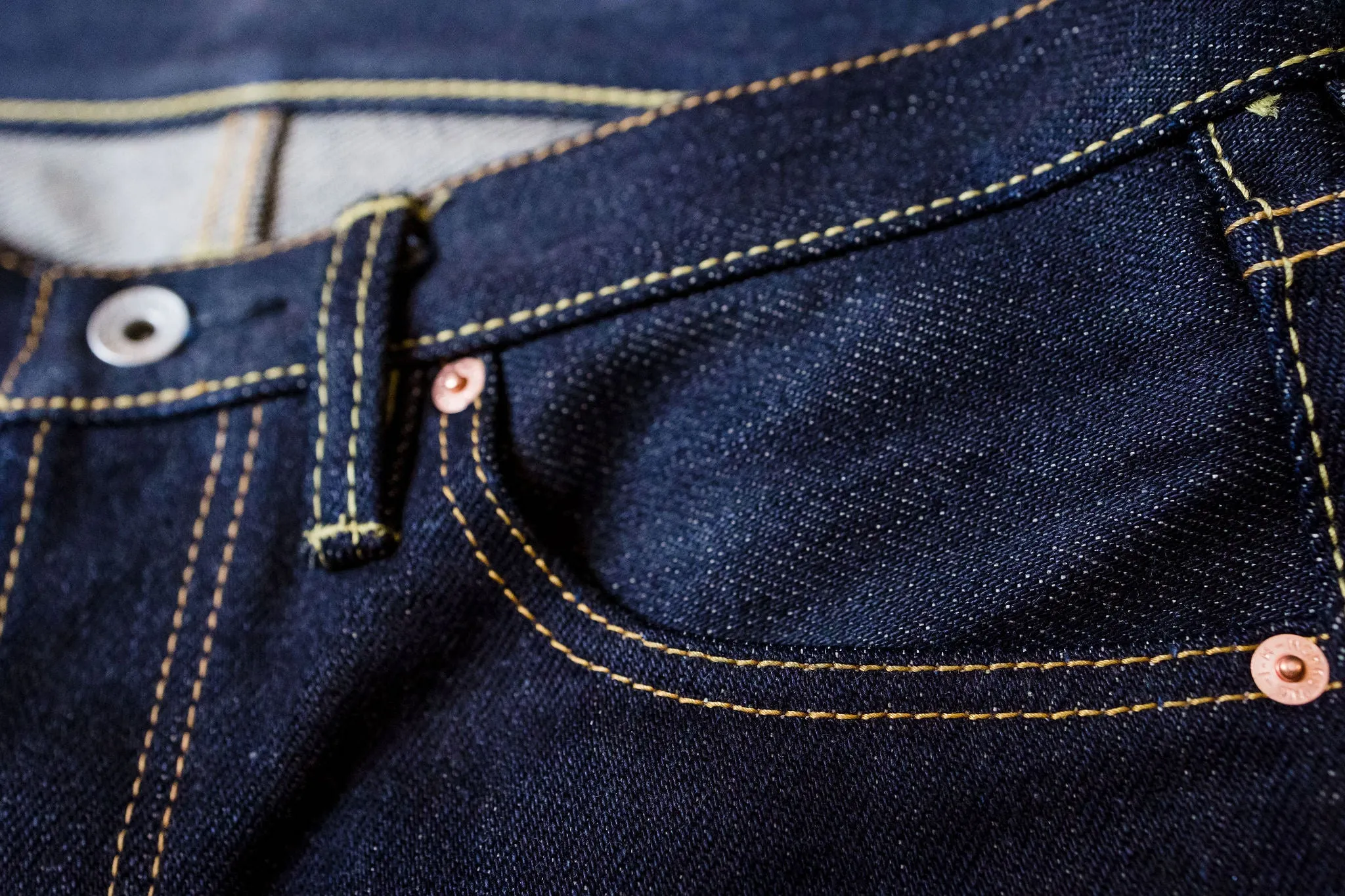 Iron Heart IH-666-XHS 25oz Selvedge Denim Slim Straight Cut - Indigo