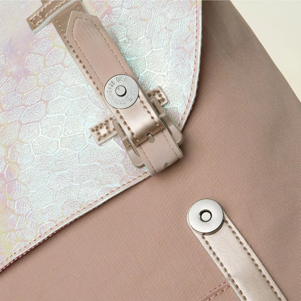 KAUKKO Travel Casual Rucksack Laptop Daypack, EP6-11 ( Fairy Rose Tan / 11.8L )