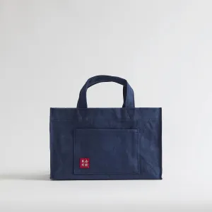 Kurashiki Hampu Canvas Tote Bag - Navy Blue -